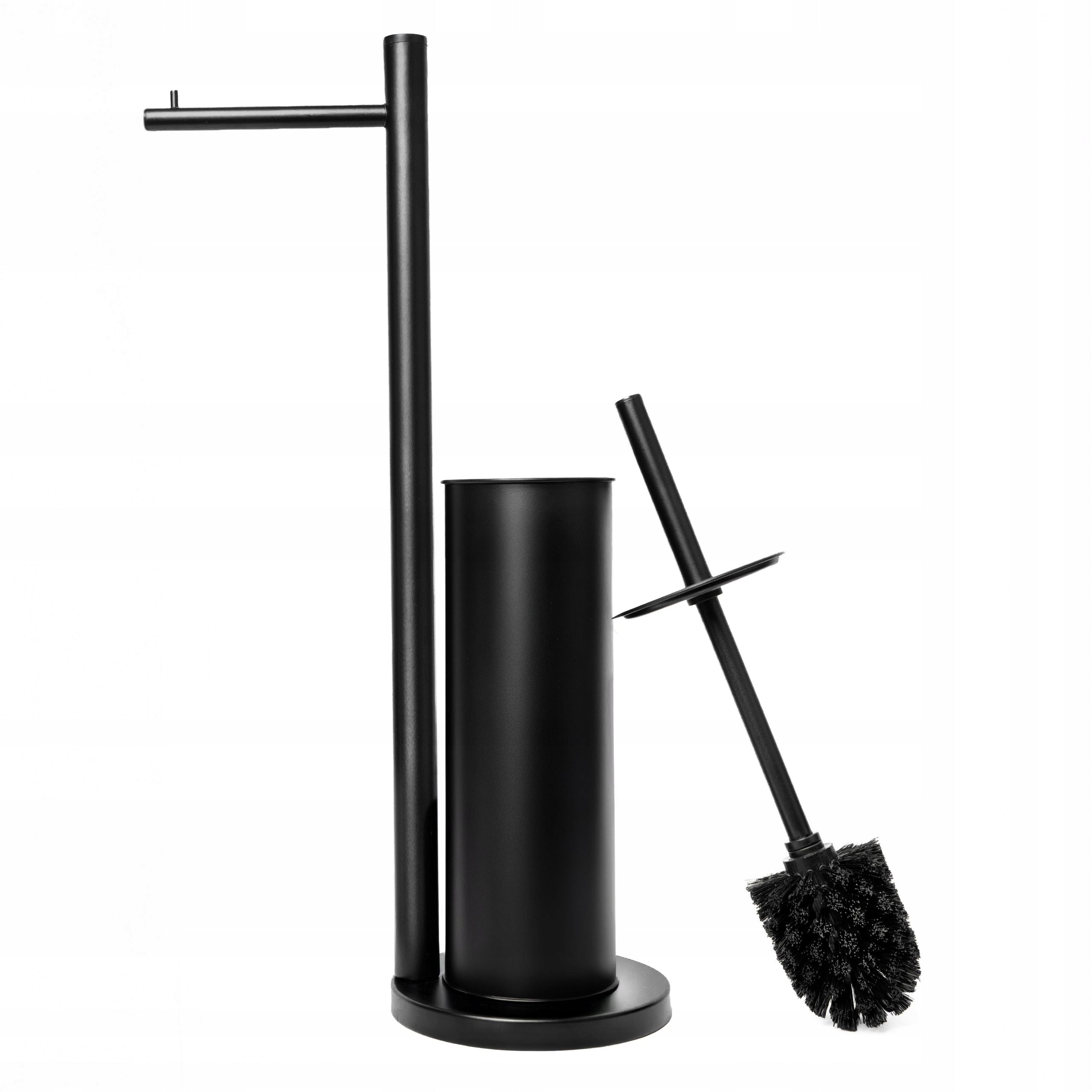 Toilet paper stand with handle and toilet brush black loft YOKA Manufacturer code P.VENIS-BLK