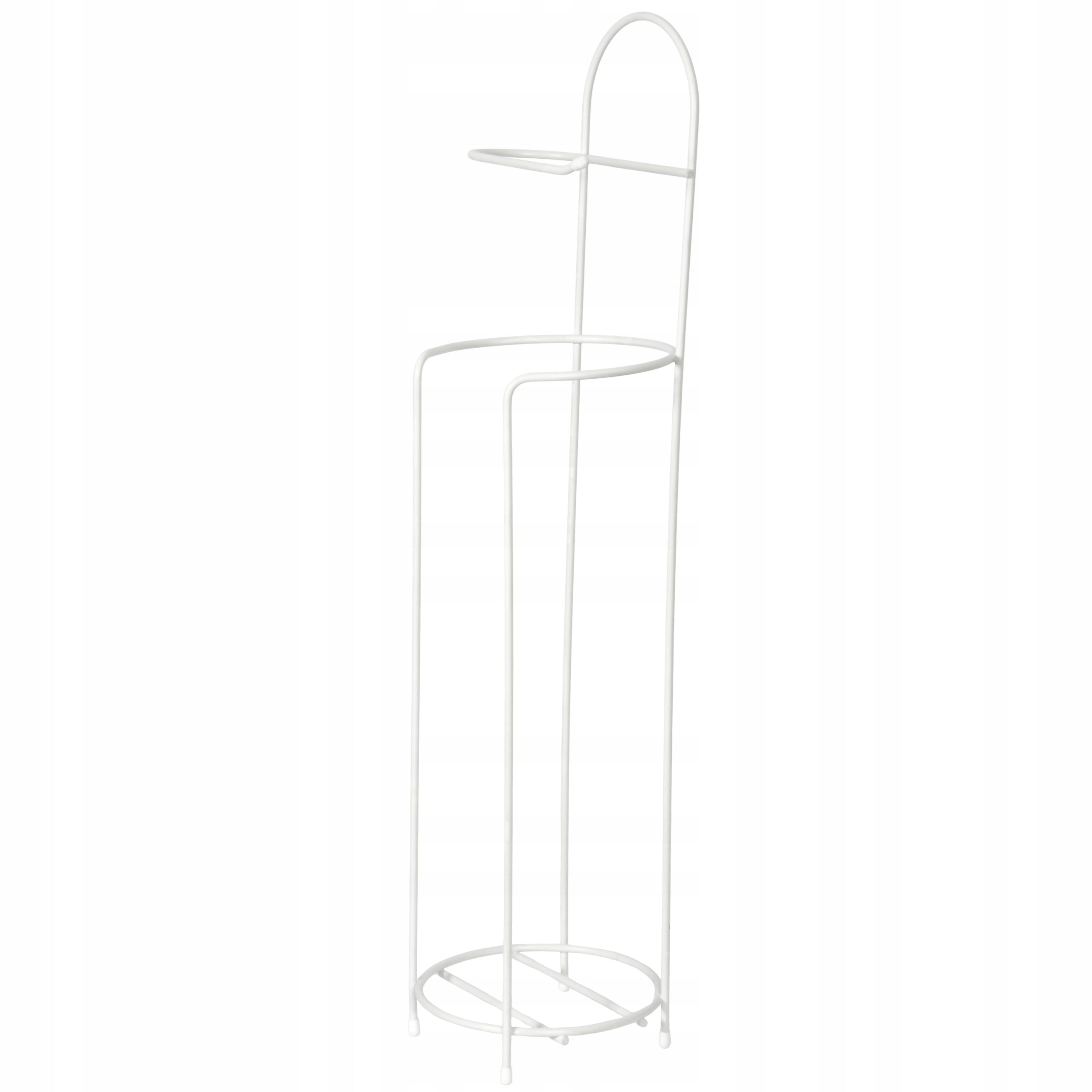 Toilet paper stand with space for spare rolls white steel Brand Sepio