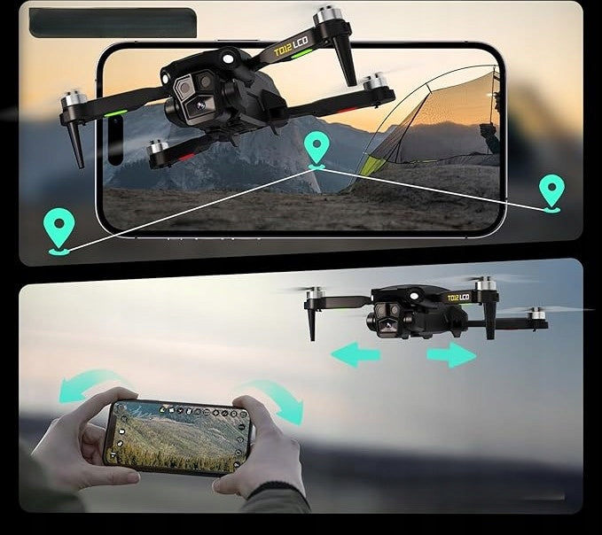 Toladrone TD12LCD drone with 1080p HD camera + remote control with SCREEN! Brand no brand