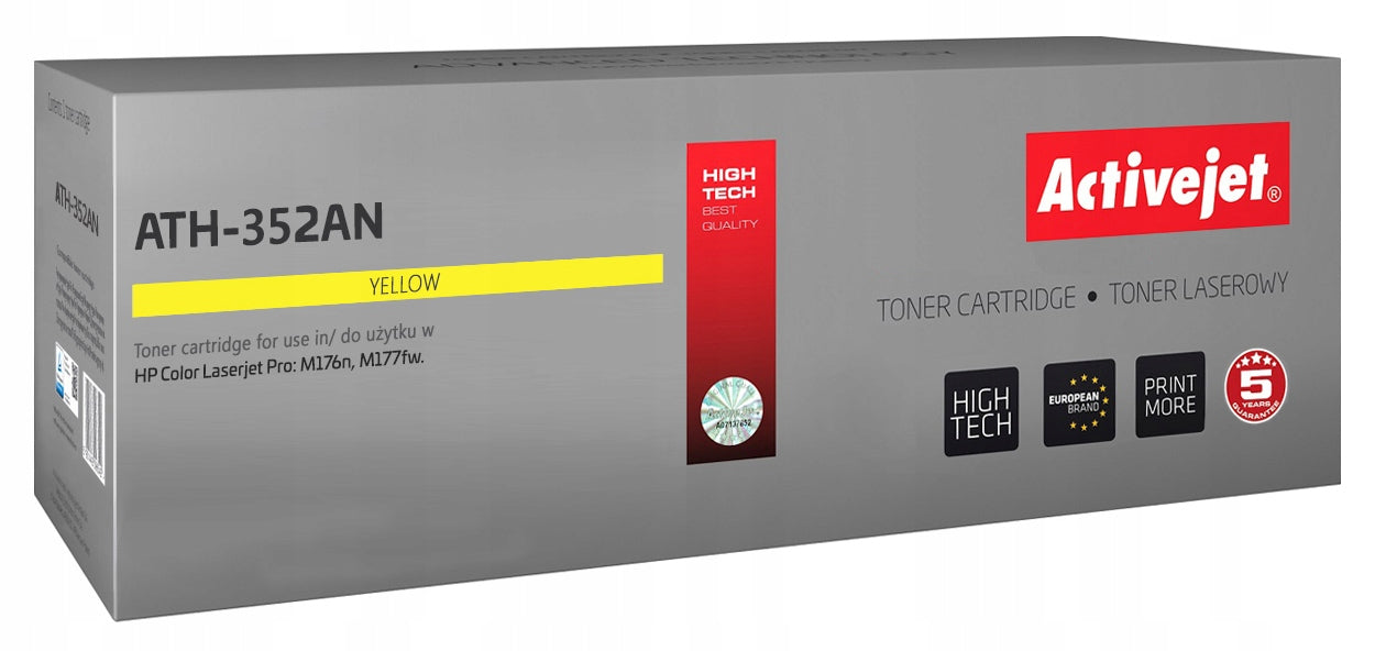 Toner ActiveJet ATH-352AN for HP Yellow (YELLOW) Replacement Packaging status original