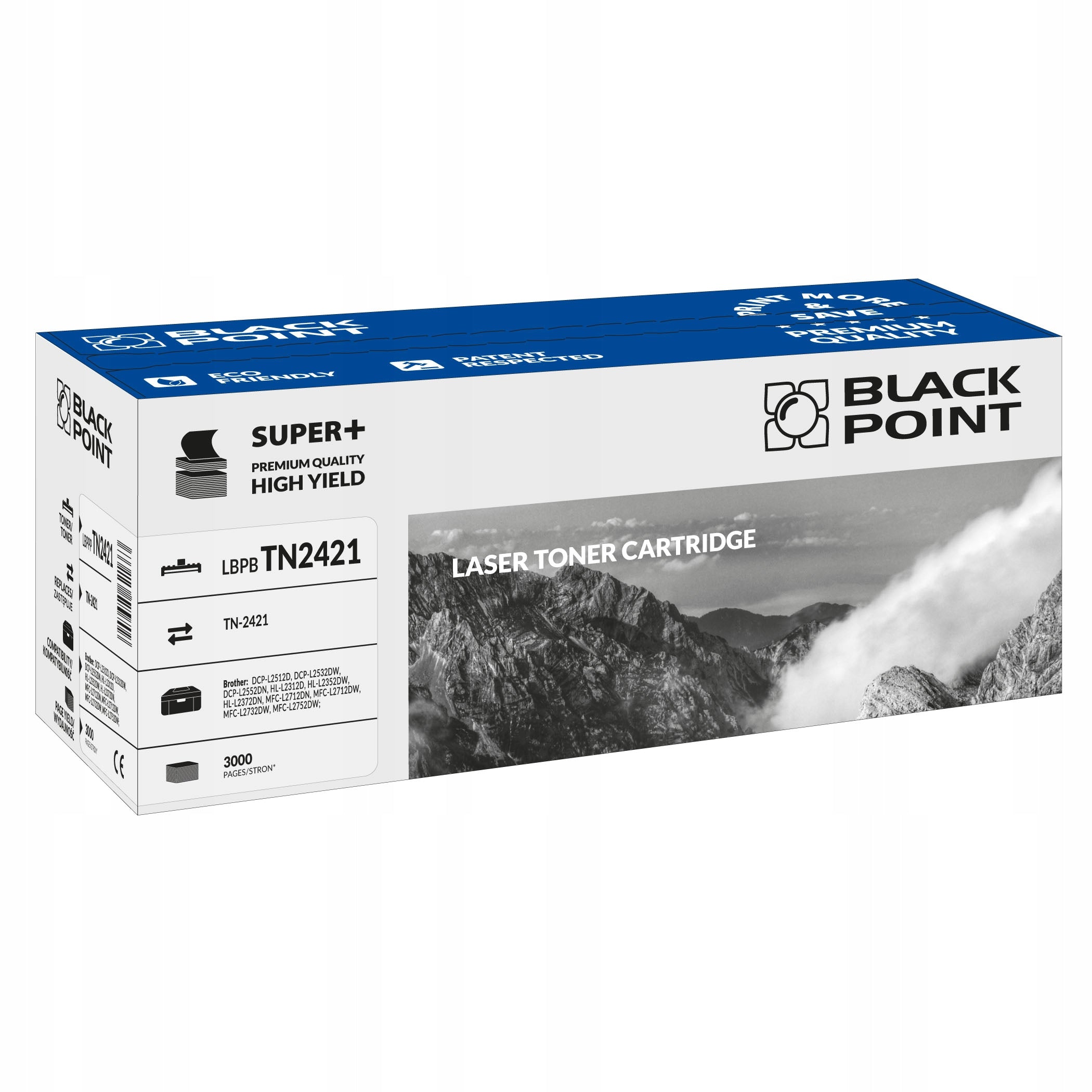 Toner Black Point LBPBTN2421 for Brother TN2421 black 3000str Packaging status original