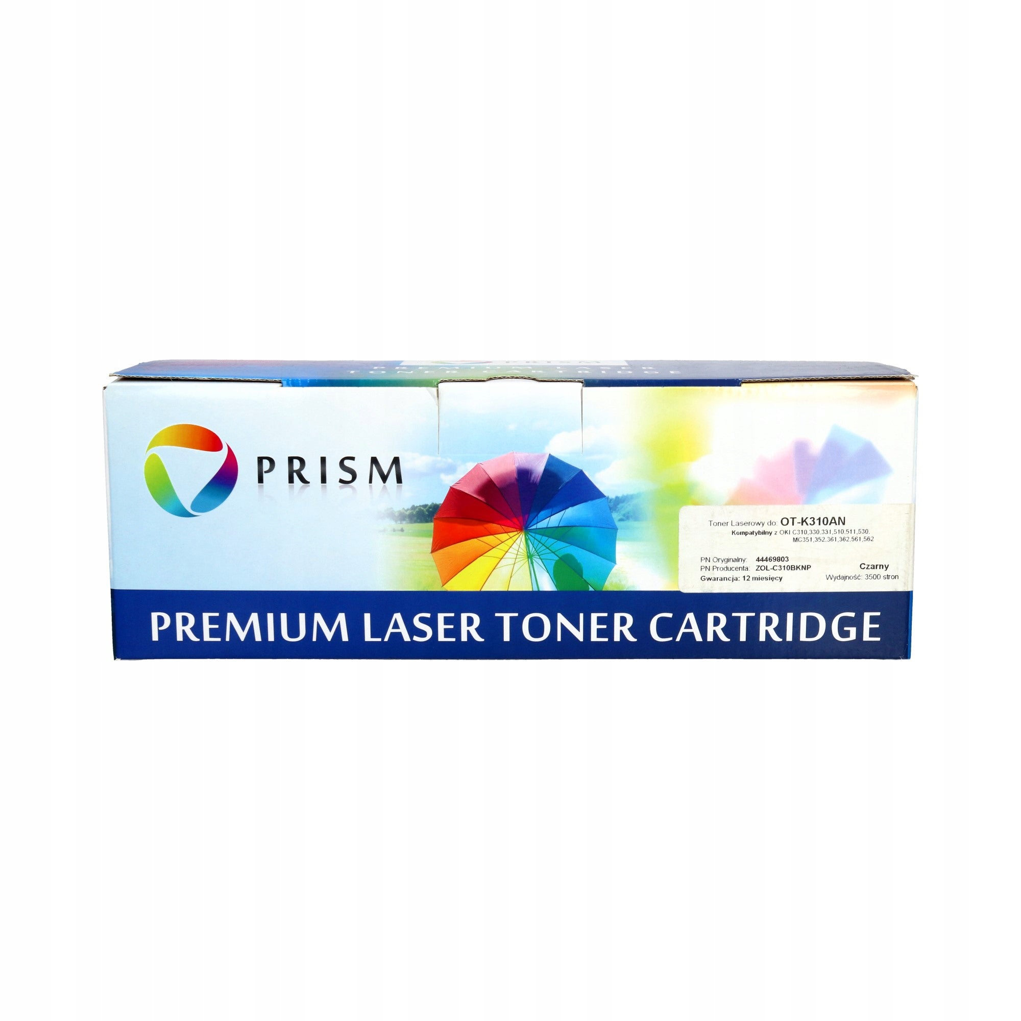 Toner Black Replacement OKI 44469803 for C310 C310dn C330dn 3.5K Prism Color black