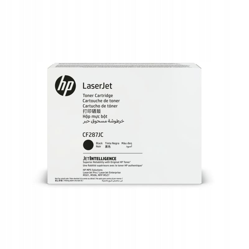 Toner Cartridge Black Original HP CF287JC CF287X for M501 M506 M527 19.5K