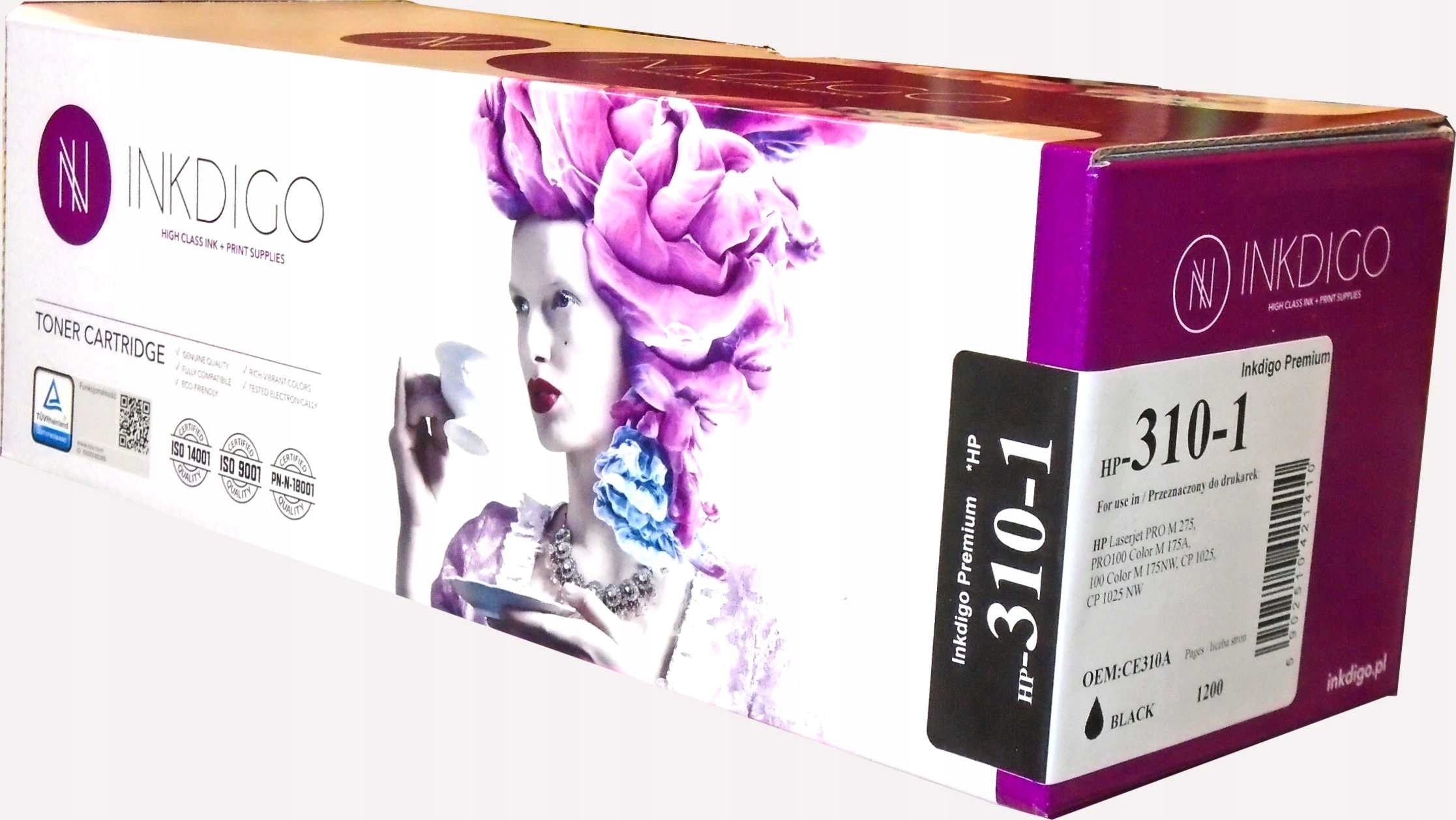 Toner INKDIGO for HP CE310A Pro 100 M175a M175nw M275 CP1025nw 1200 pages Packaging status original