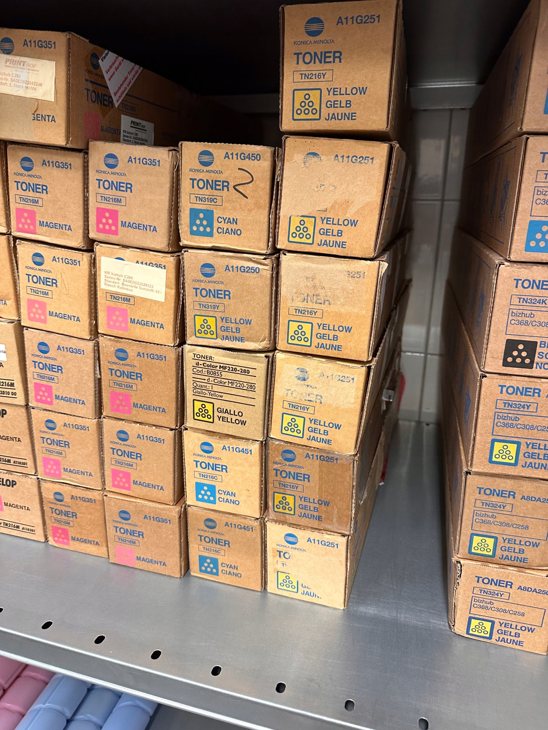 Toner Konica Minolta TN 216 Cyan Original A11G451 for BH C220/C280