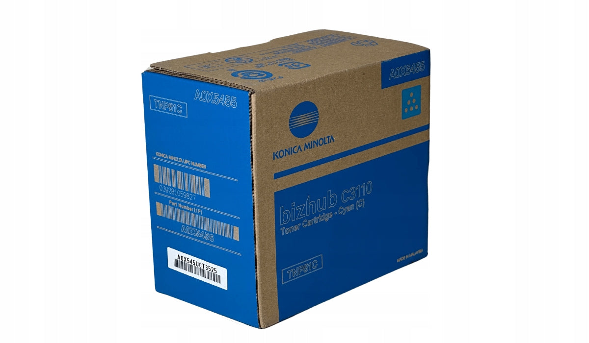 Toner Konica Minolta TNP-51 A0X5455 C Original CYAN C3110