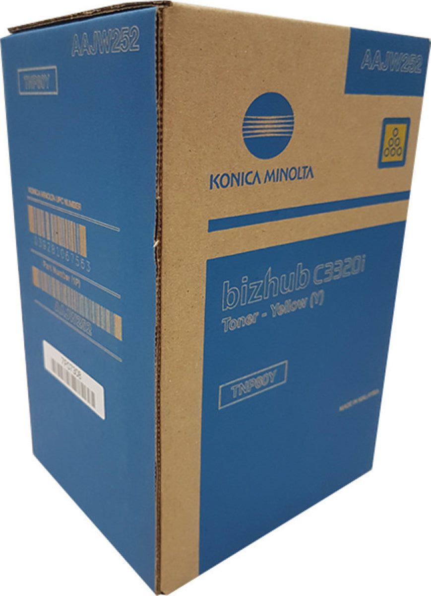 Toner Konica Minolta TNP80Y / AAJW252 YELLOW Genuine for Bizhub C3320i Manufacturer code AAJW252