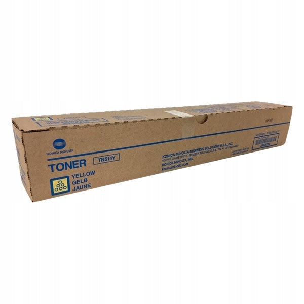 Toner Konica minolta TN514Y A9E8250 yellow TN514 Packaging status original