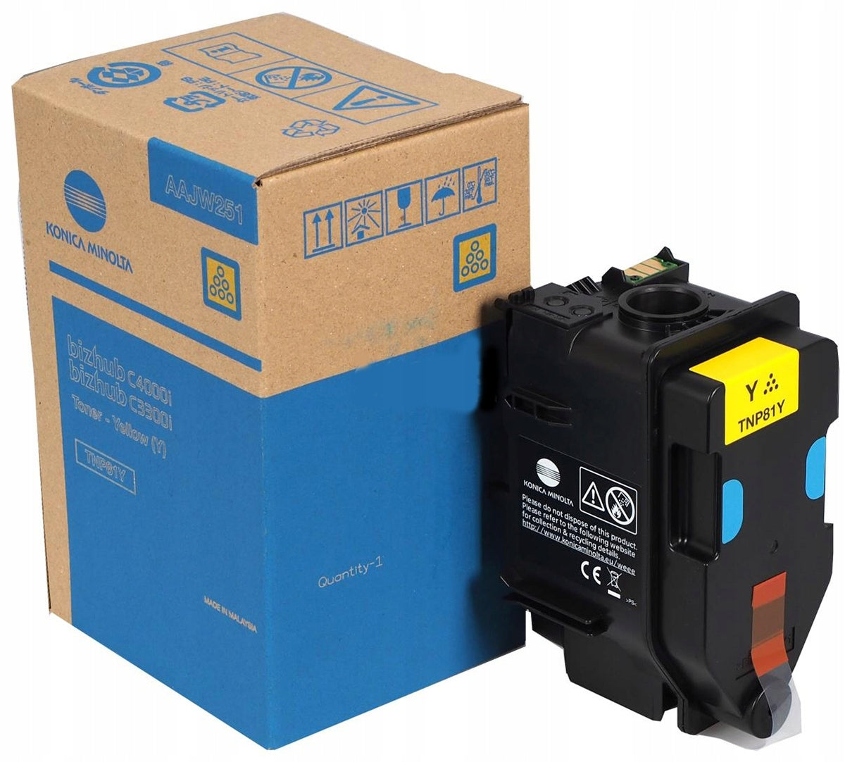 Toner Konica minolta TNP-81Y AAJW251 Original for BH C4000i