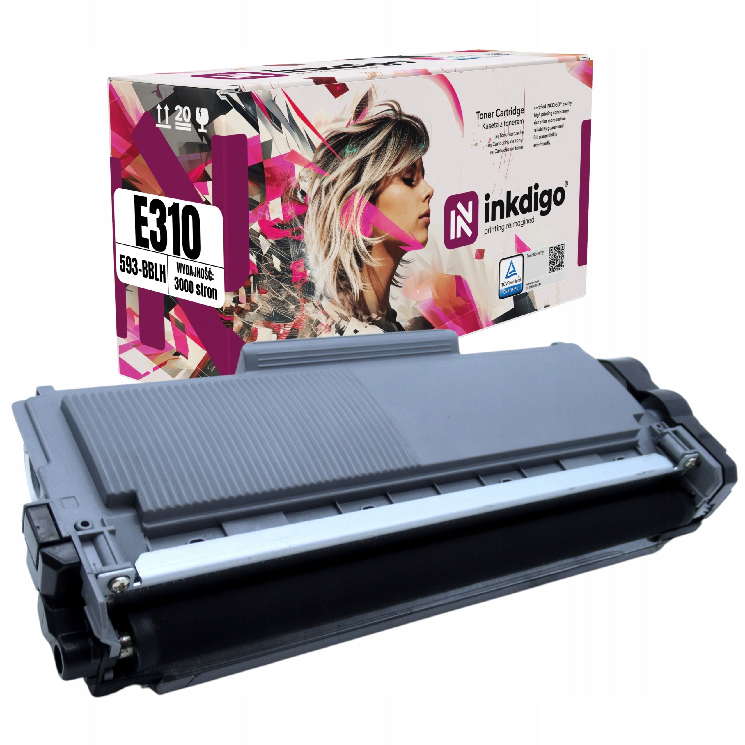 Toner cartridge 593-BBLH replacement for Dell E310 E514 E515