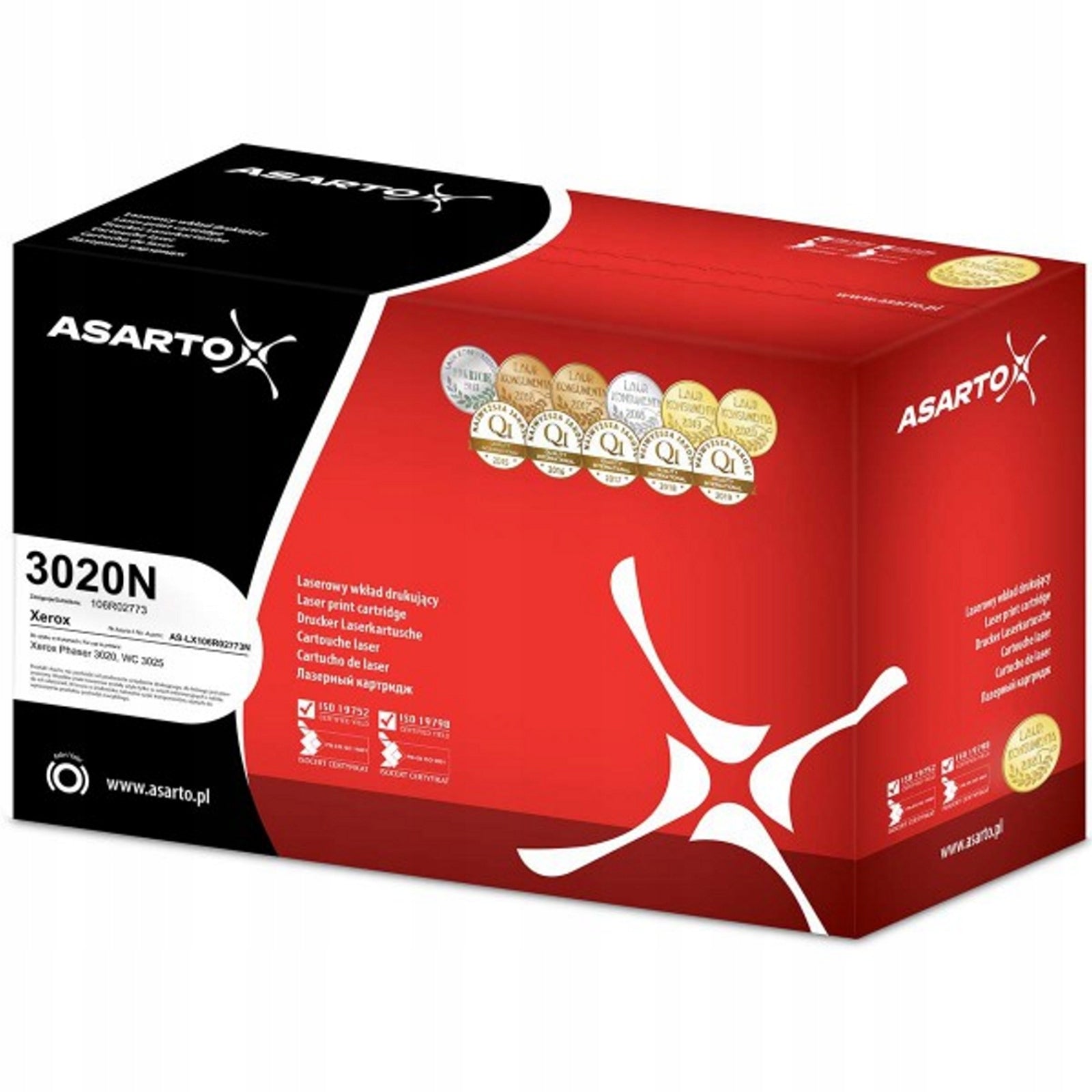 Toner cartridge ASARTO AS-LX106R02773N for Xerox 106R02773 Phaser 3020/WorkCentre 3025
