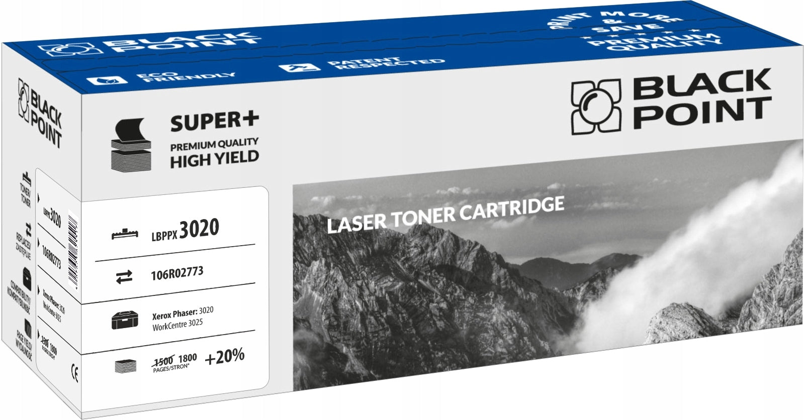 Toner cartridge Black Point LBPPX3020 for Xerox 106R02773 1800str black (black) Packaging status original