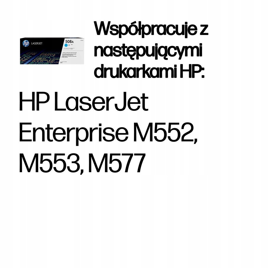 Toner cartridge HP 508A CF361A blue (cyan) Manufacturer code CF361A
