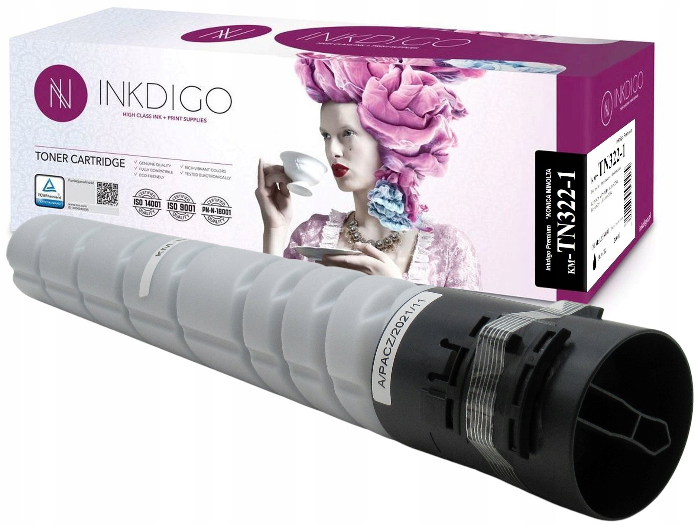 Toner cartridge TN-322 for Konica Minolta 224 284 A33K050