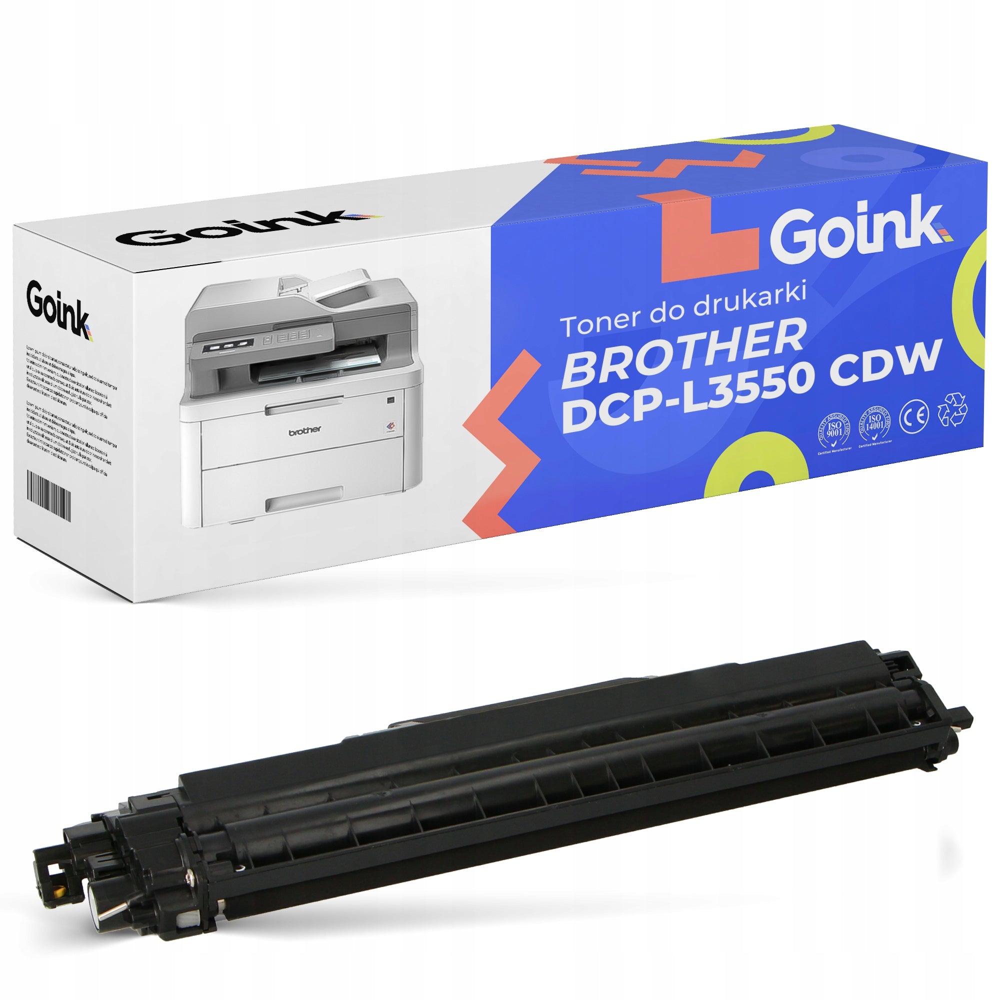 Toner cartridge for Brother DCP-L3550 CDW Black TN-247BK LJ