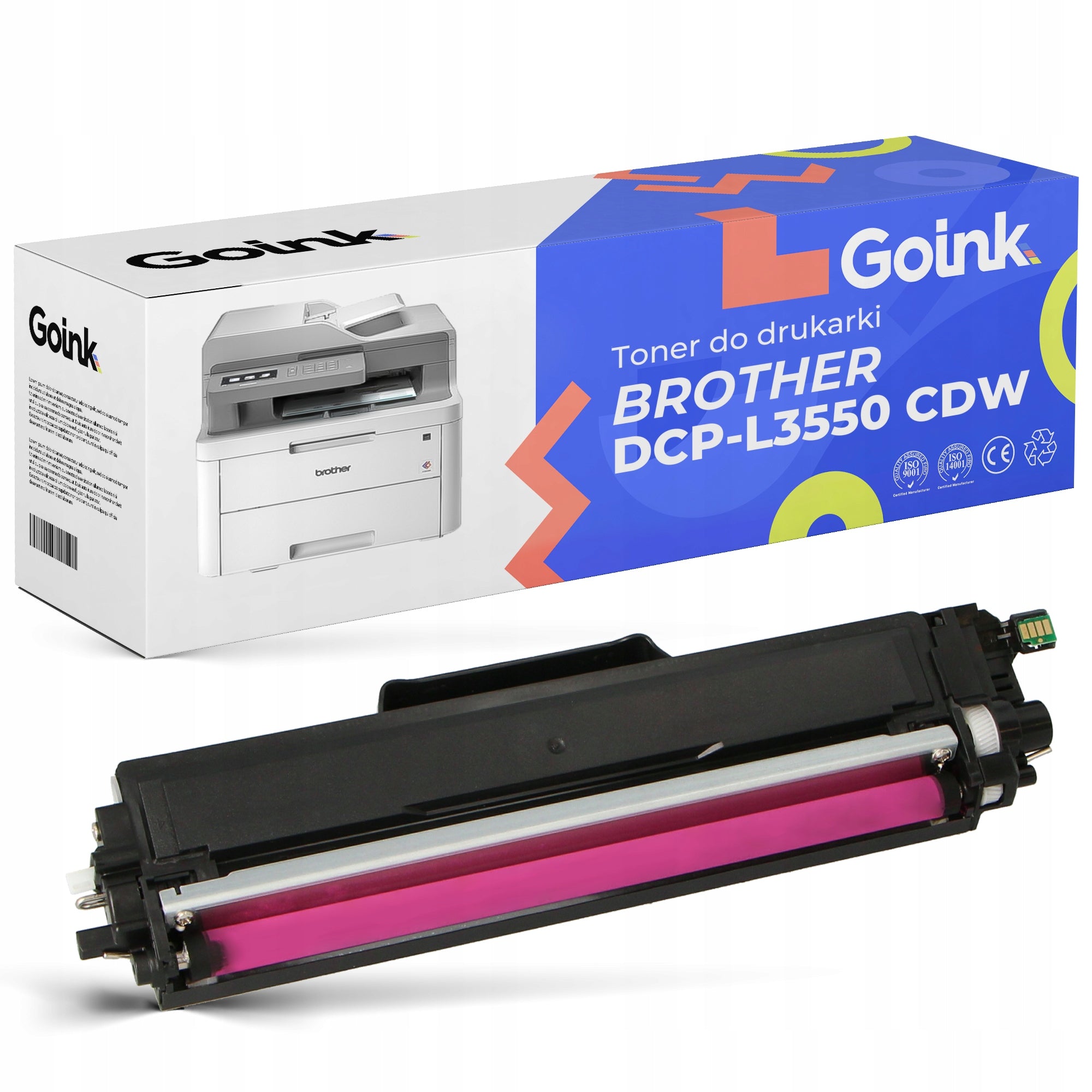 Toner cartridge for Brother DCP-L3550 CDW Magenta TN-247M LJ