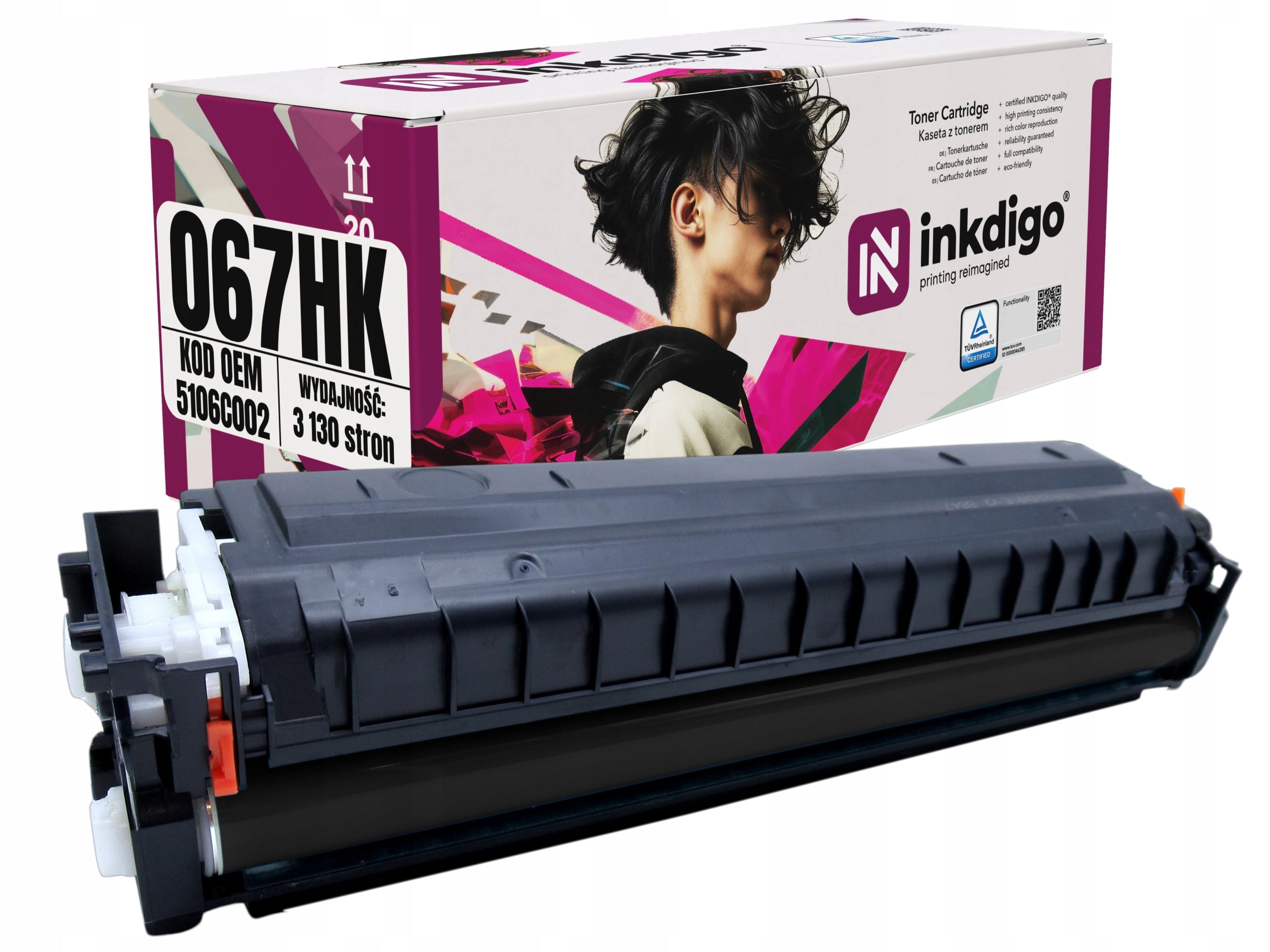 Toner cartridge for Canon MF657Cdw MF655Cw MF655Cdw MF651Cw replacement CRG-067HK