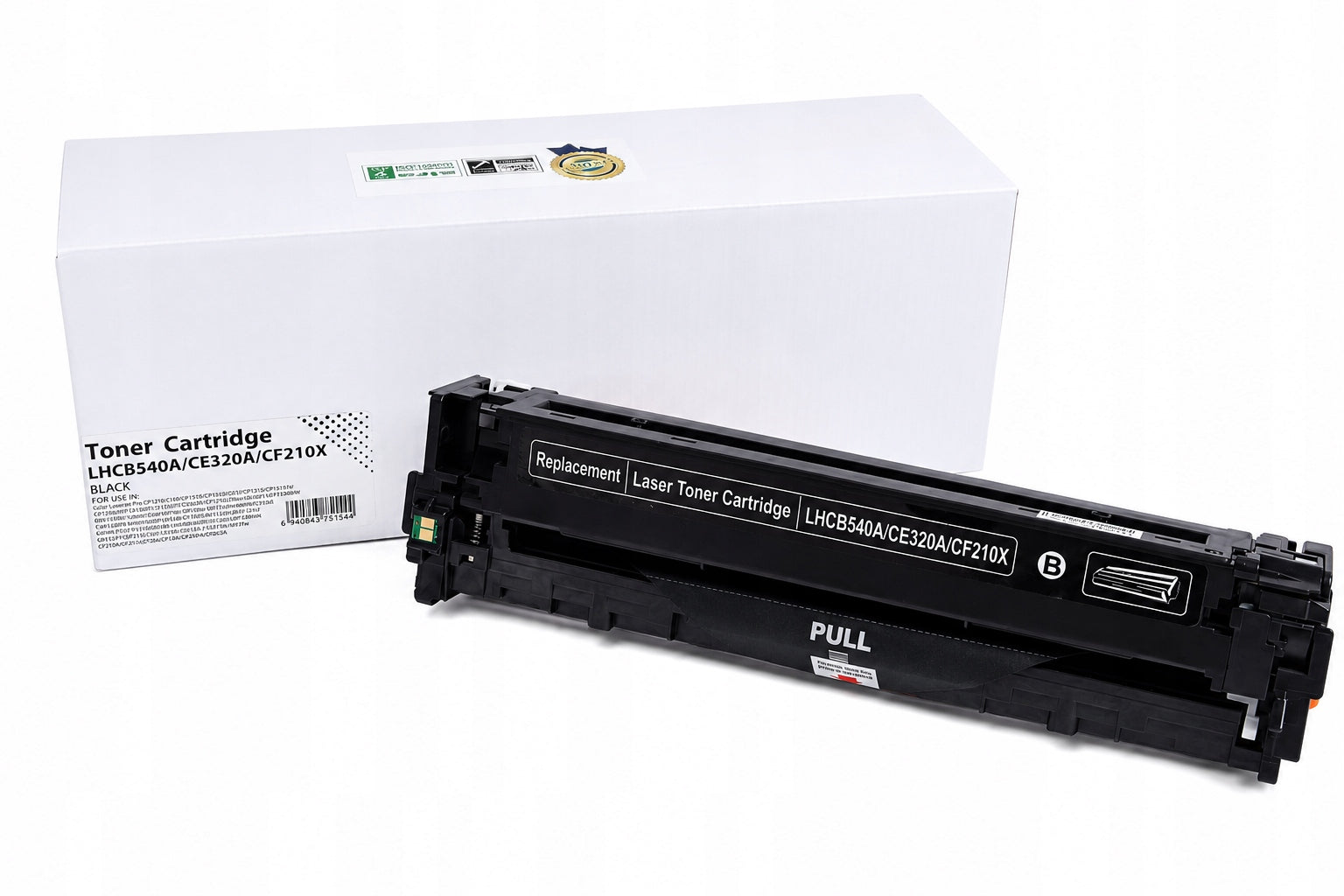 Toner cartridge for HP 540A 210X | CB540A CF210X CE320A | Canon CRG731B | Black