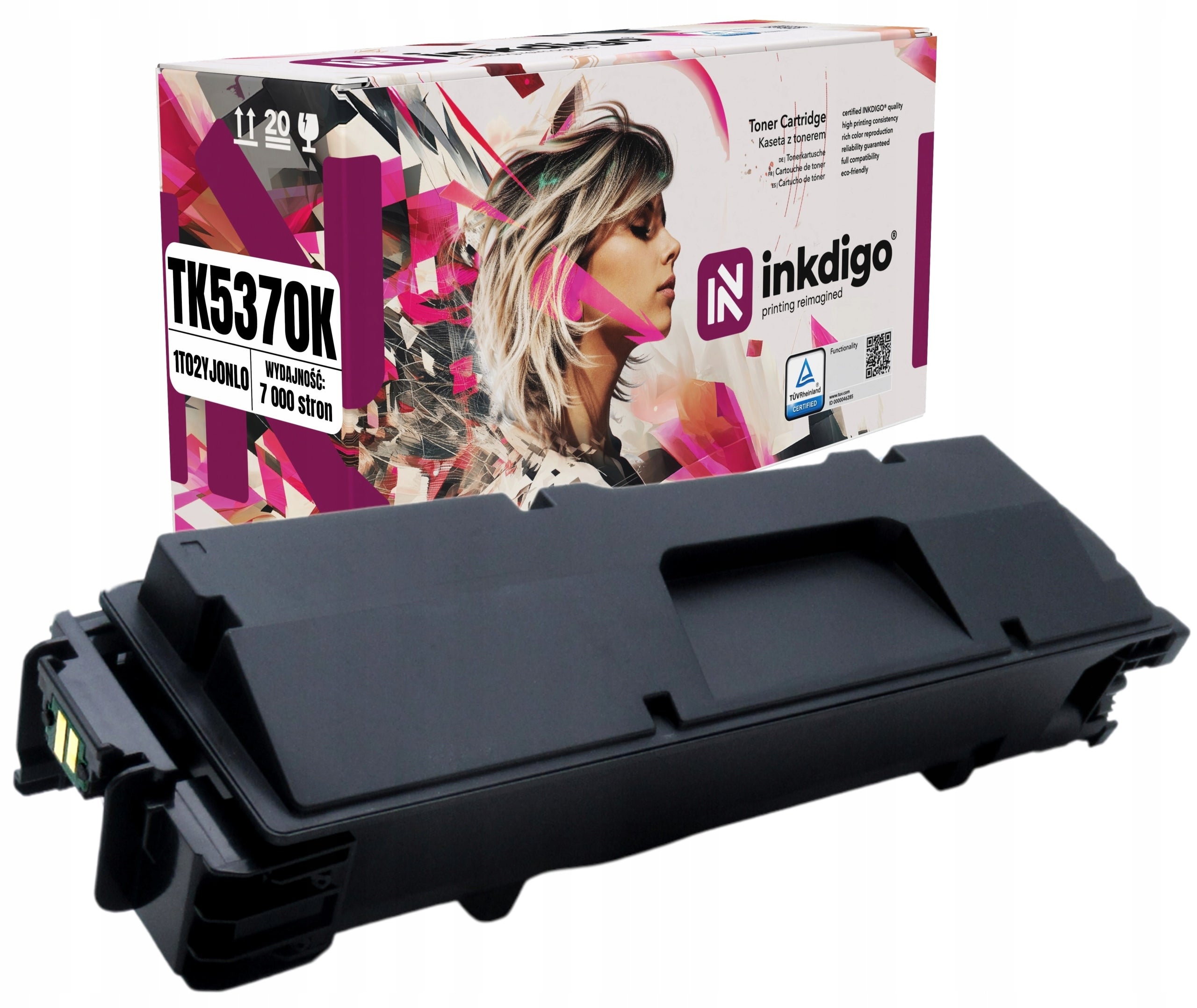 Toner cartridge for Kyocera ECOSYS MA3500cifx MA3500cix PA3500cx TK5370B TK-5370BK