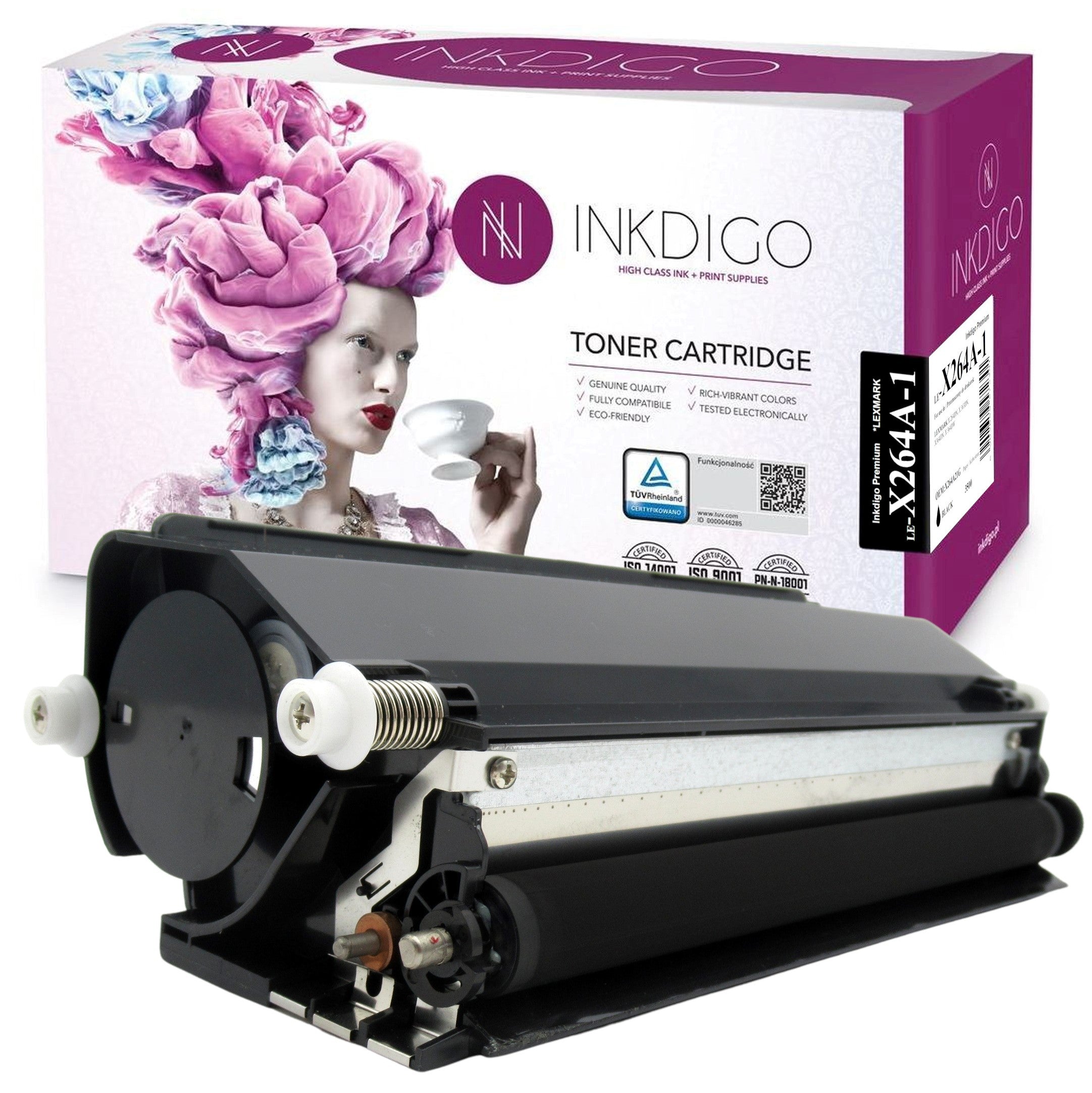Toner cartridge for LEXMARK X264 X363 X364 printer
