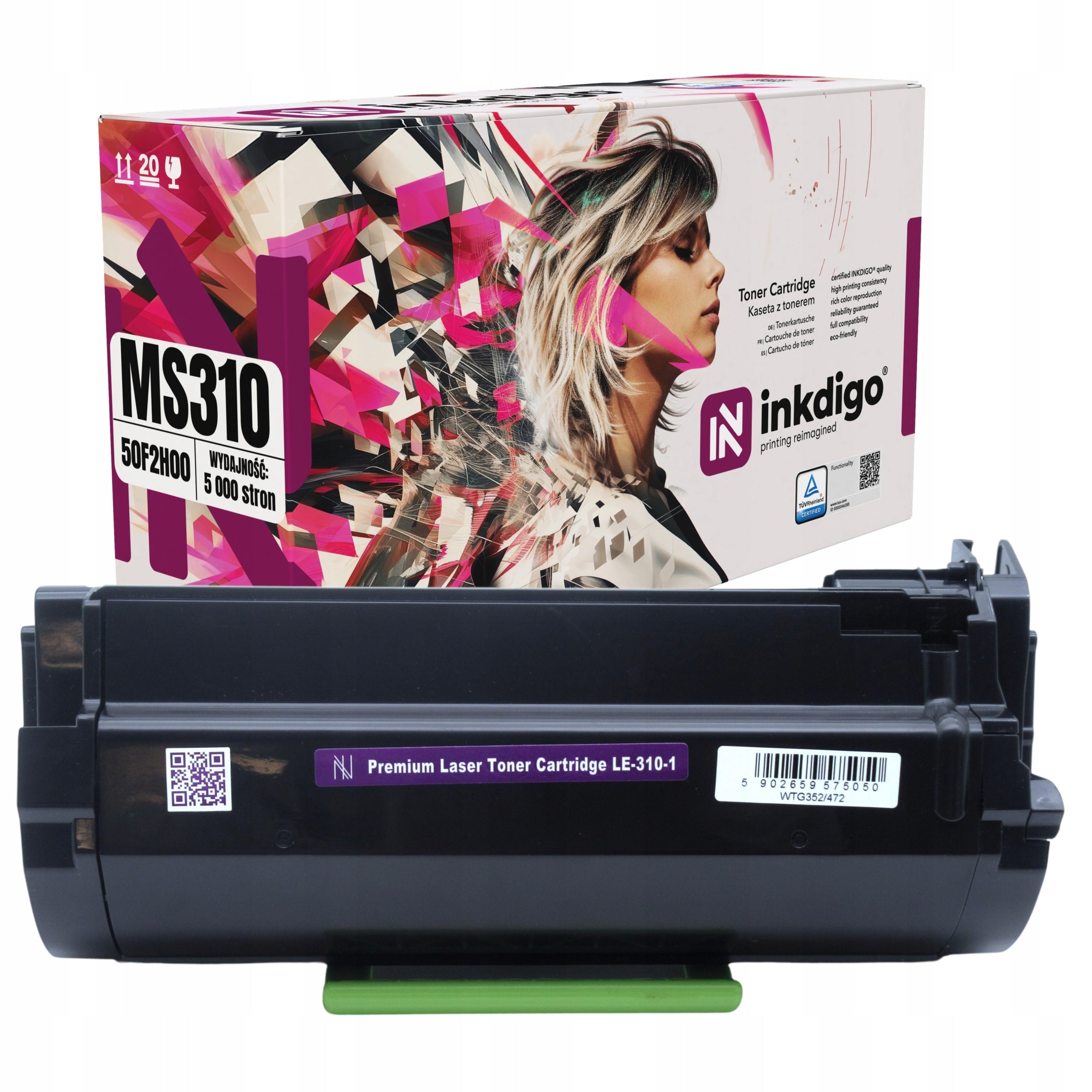 Toner cartridge for Lexmark MS310 MS315dn MS410dn MS415dn MS510dn MS610dn