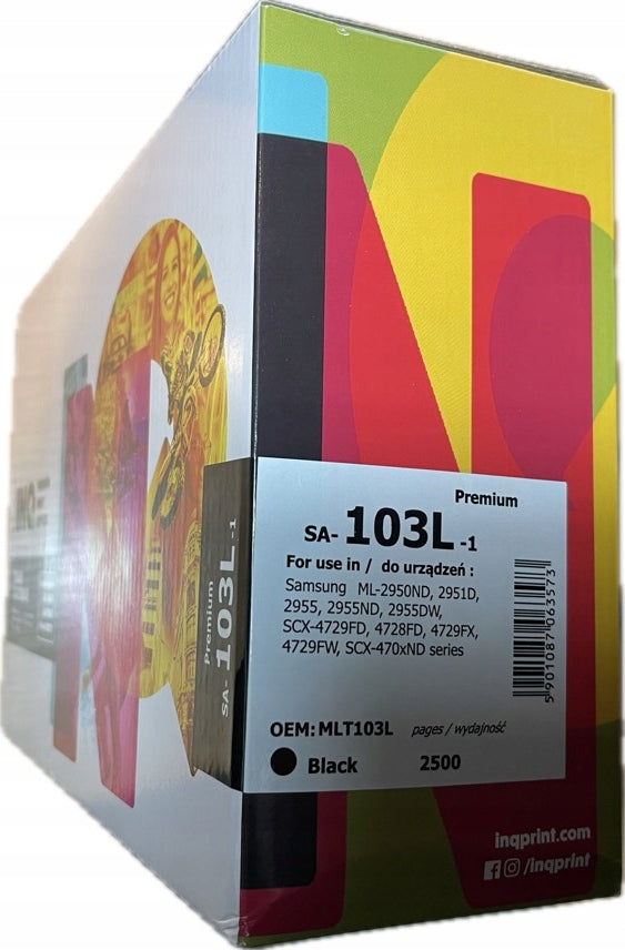 Toner cartridge for Samsung D103L ML 2950 SCX-4727 SCX-4726