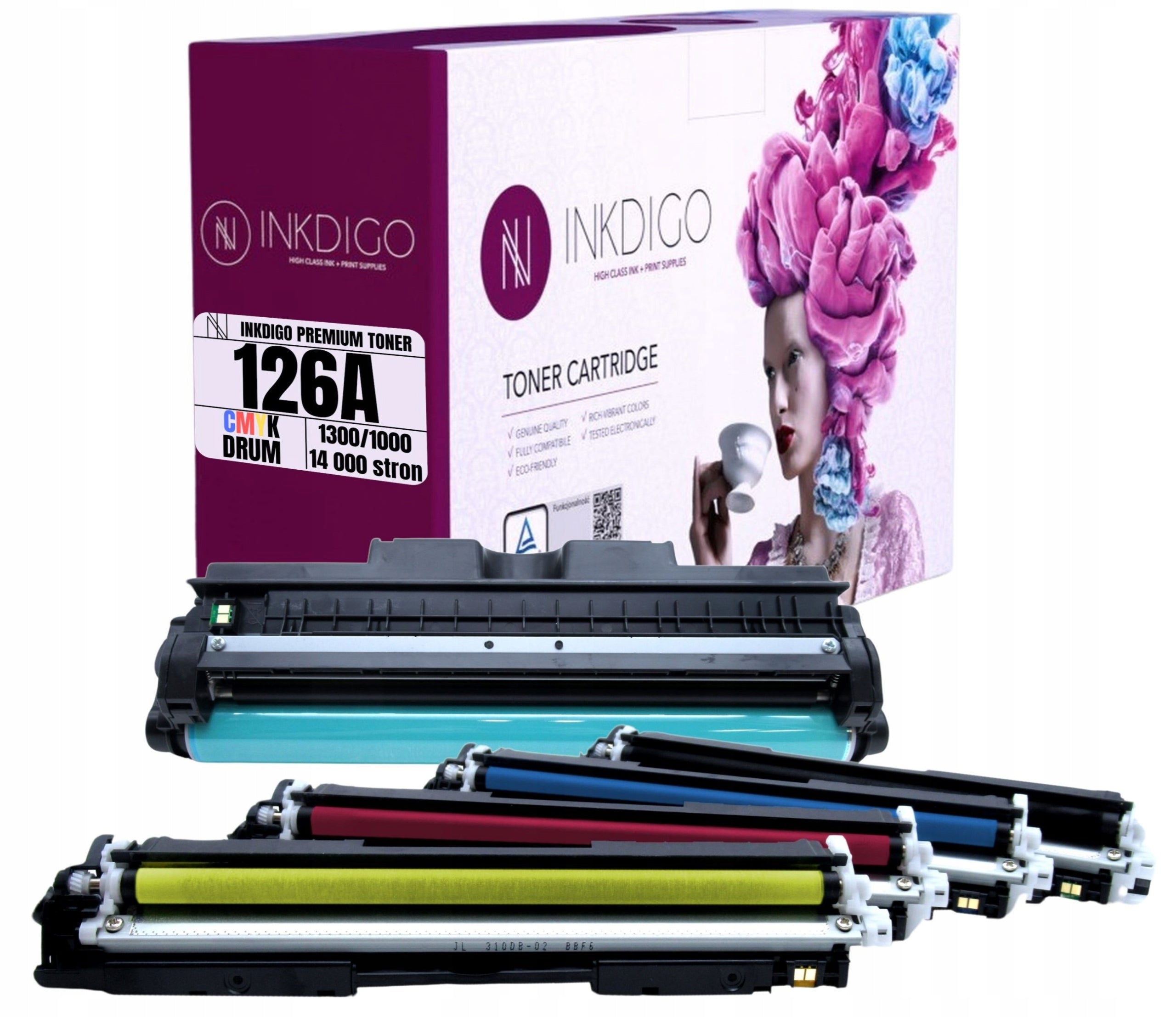 Toner cartridges + Drum for HP LaserJet Pro M176n printer