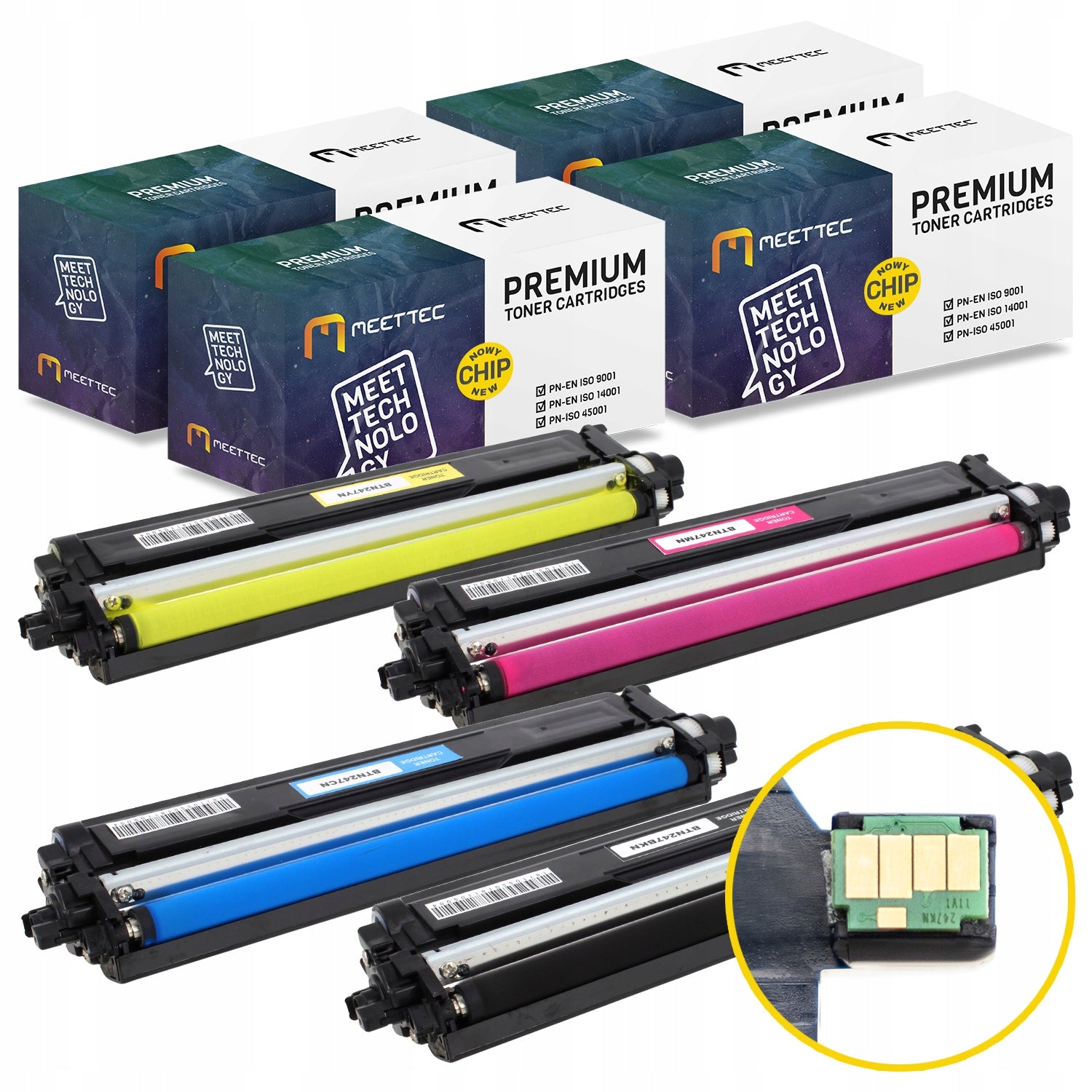 Toner for Brother TN247 TN243 SET CMYK DCP-L3510 DCP-L3550 HL-L3210CW