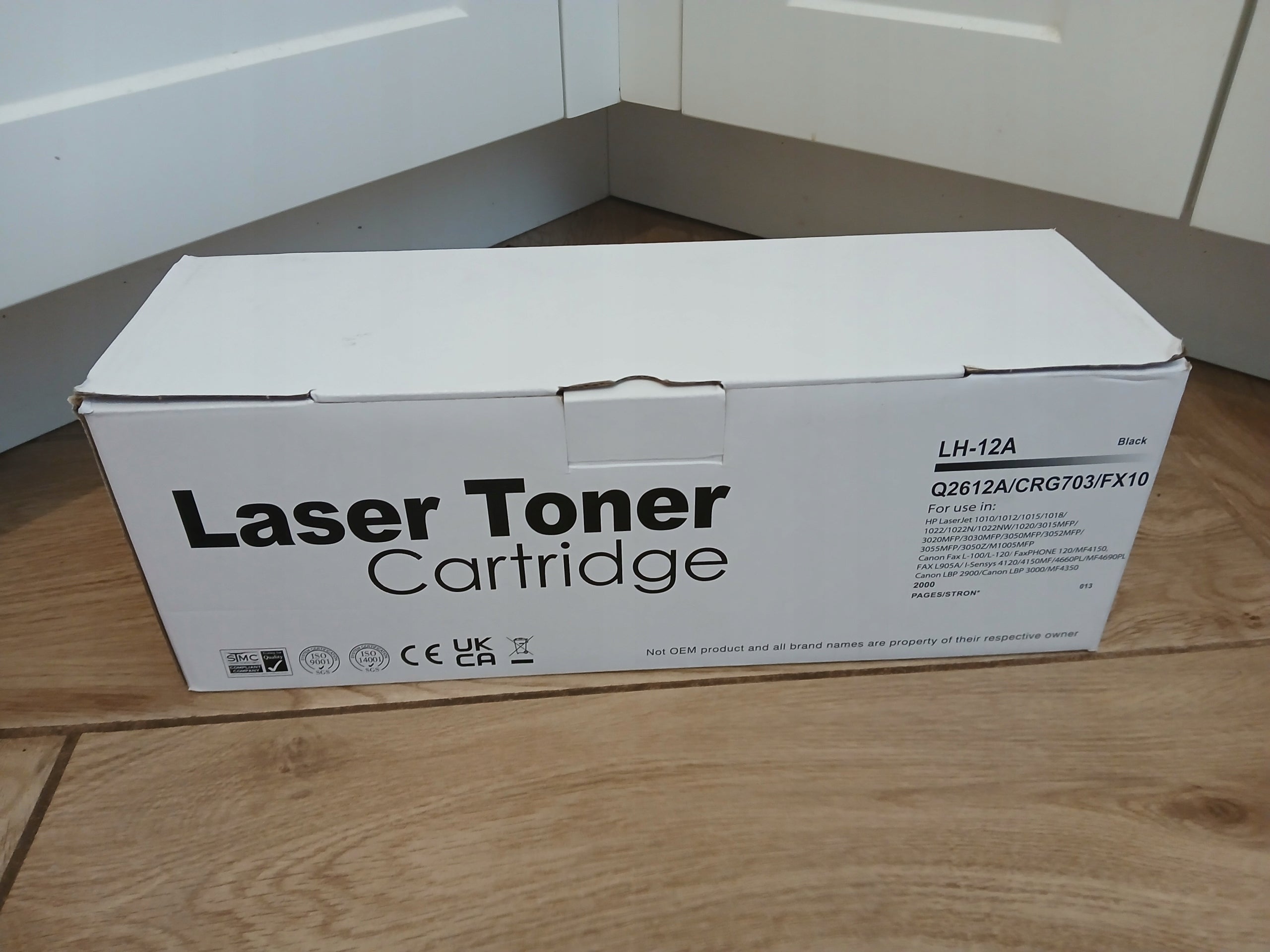 Toner for HP Q2612A Black CRG703