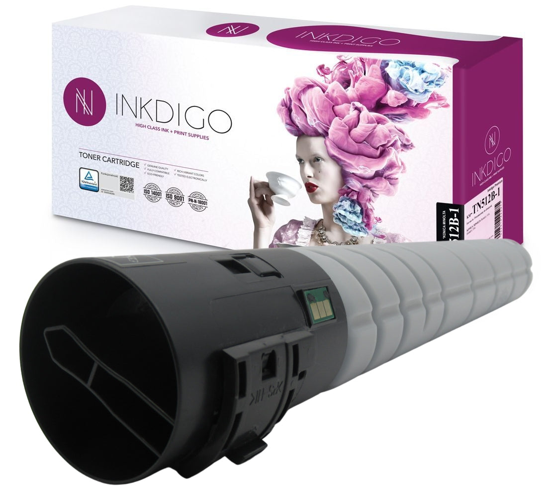 Toner for KONICA MINOLTA BIZHUB C454 C554 TN 512B - Black
