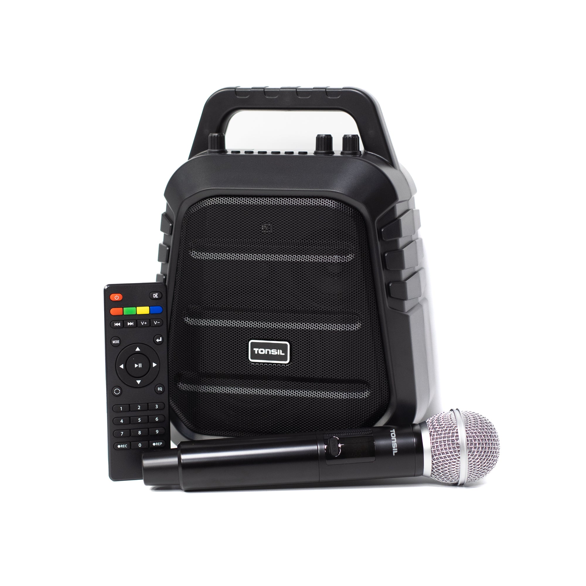 Tonsil ZP 8 Wireless Speaker MP3 SD AUX MIC Bluetooth Remote Control + Microphone Manufacturer code ZP 8 + Mikrofon Ręczny