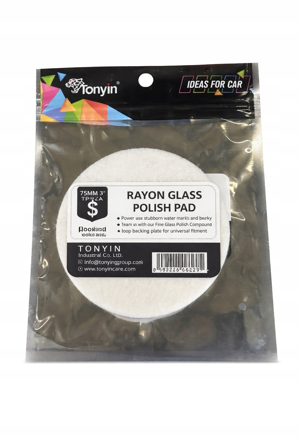 Tonyin Felt Pad for Glass 75mm 3" Polishing Felt Glass
