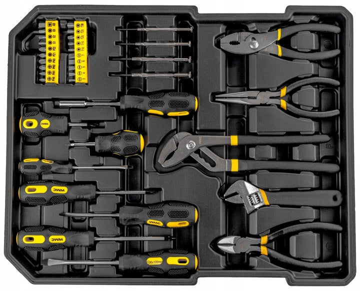 Tool Case 186 Elements Tool Set Bits Hammer Knife Caps EAN (GTIN) 5901450338543
