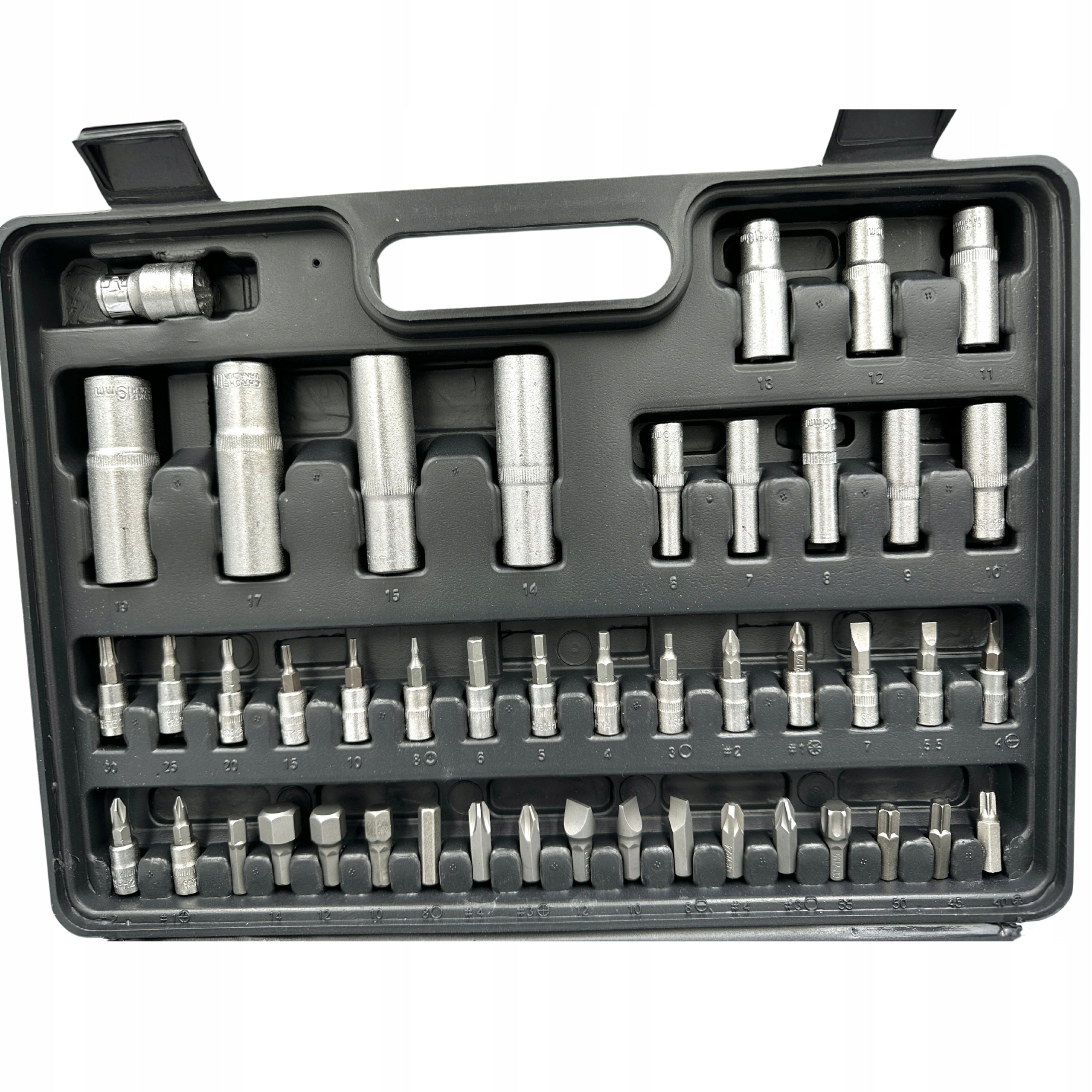 Tool Case Wrench Socket Tool Kit 94 Element 1/4 1/2 in. Number of items in the set 94