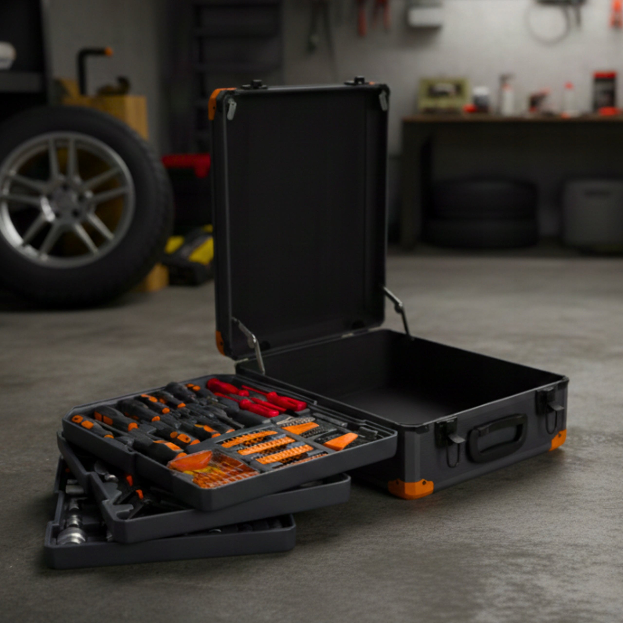 Tool Case on Wheels Tool Set XL 1000el for DIYer EAN (GTIN) 5905951134963