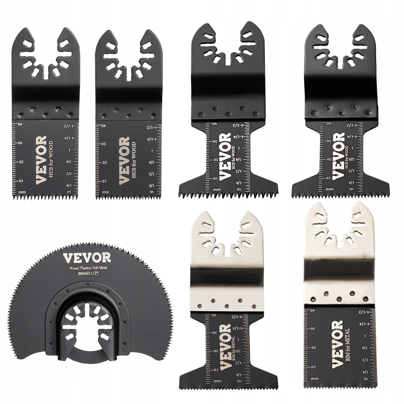 Tool Saw Blades 50Pcs Multifunctional HCS+ Stainless Steel Brand Vevor