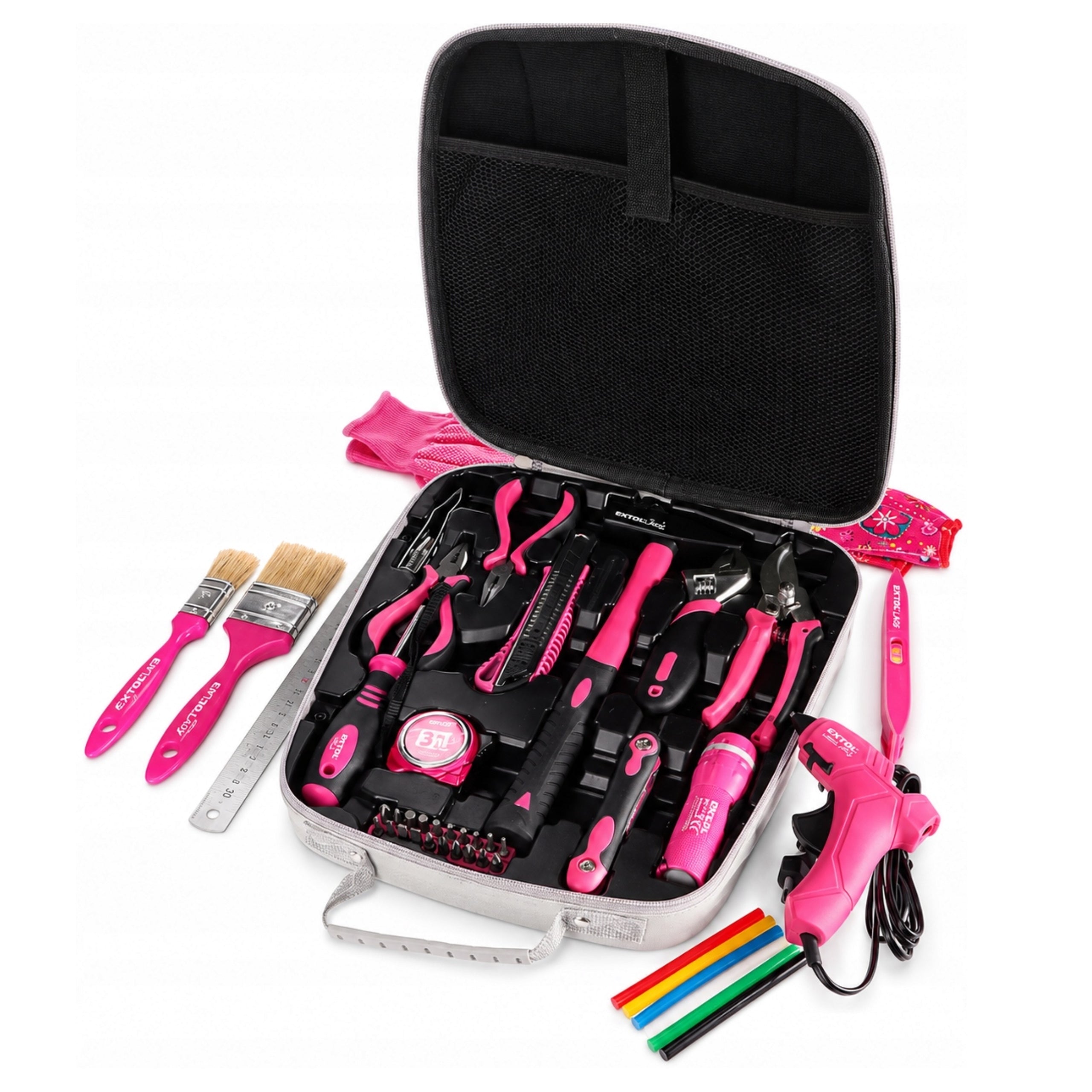 Tool Set 68 el Pink Compact Tool Set For Women Suitcase