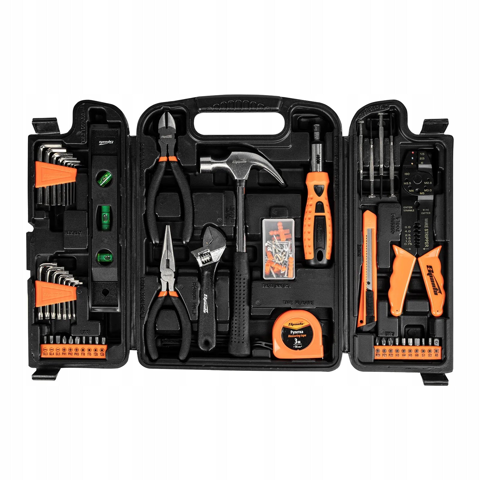 Tool Set, Allen Adjustable Wrenches and Other Elements 132 pcs - Sparta