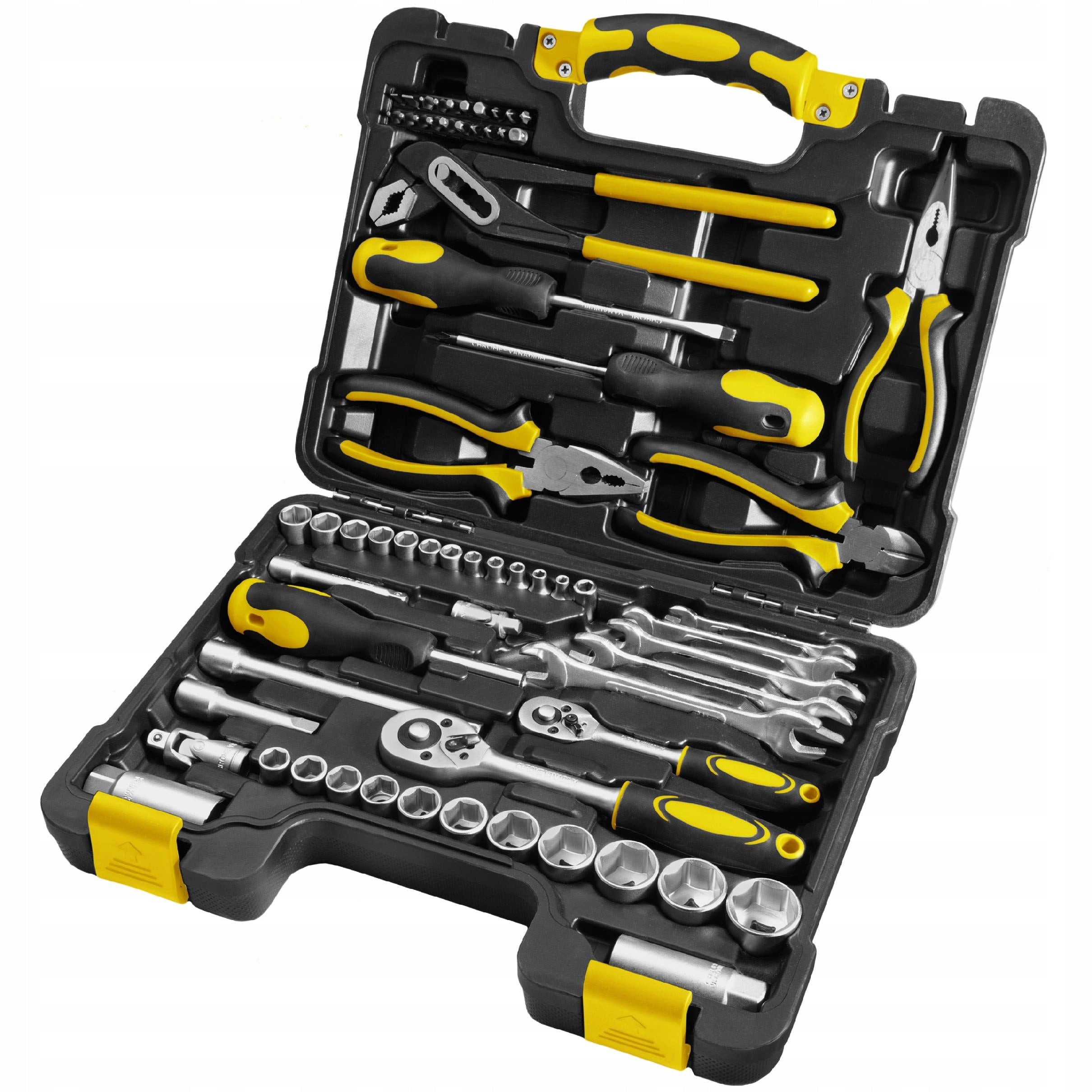 Tool Set Fieldmann FDG 5003-65R 65 Elements Rattles Caps Bits