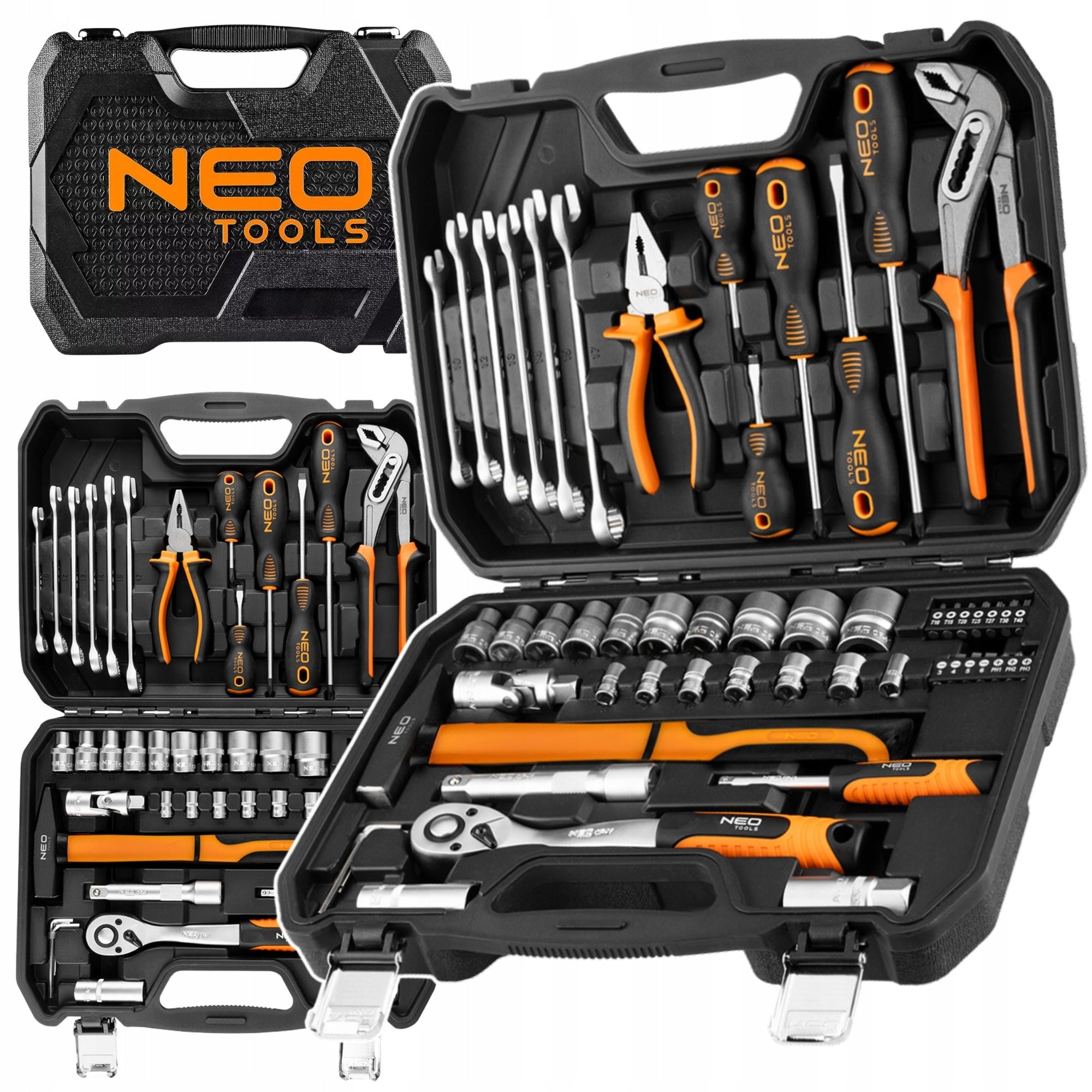 Tool Set Universal Suitcase 56 el. Socket Wrenches NEO TOOLS