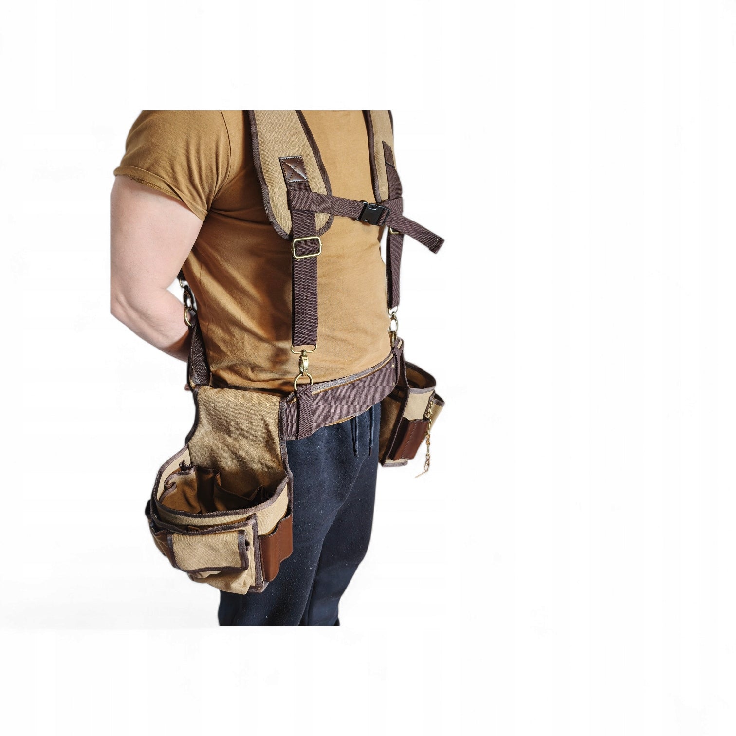 Tool belt with suspenders assembly bag for plumber gardeners belt Manufacturer code 5907936039003