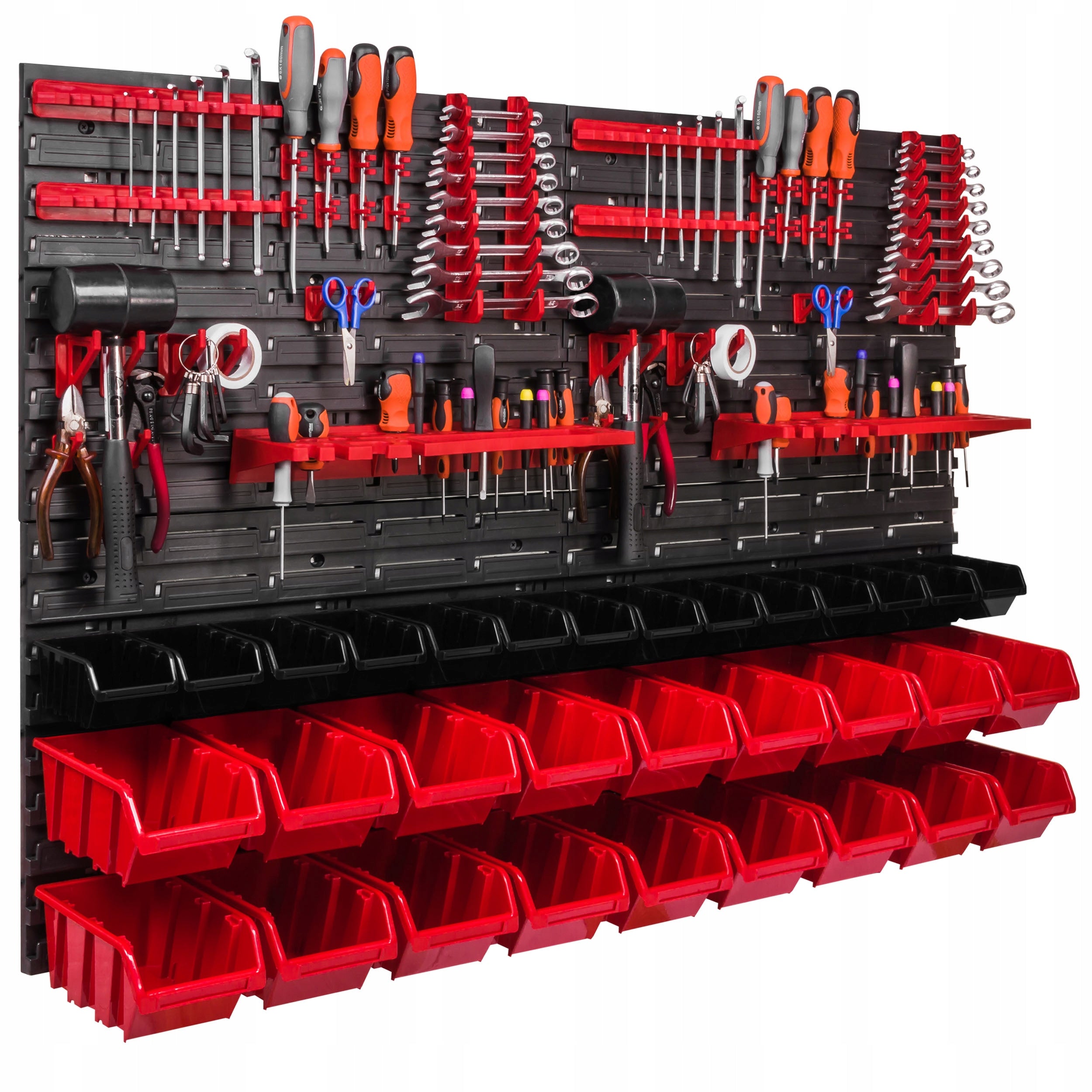 Tool board 115 x 78 cm workshop wall 32 cuvettes garage keys Additional features hangable