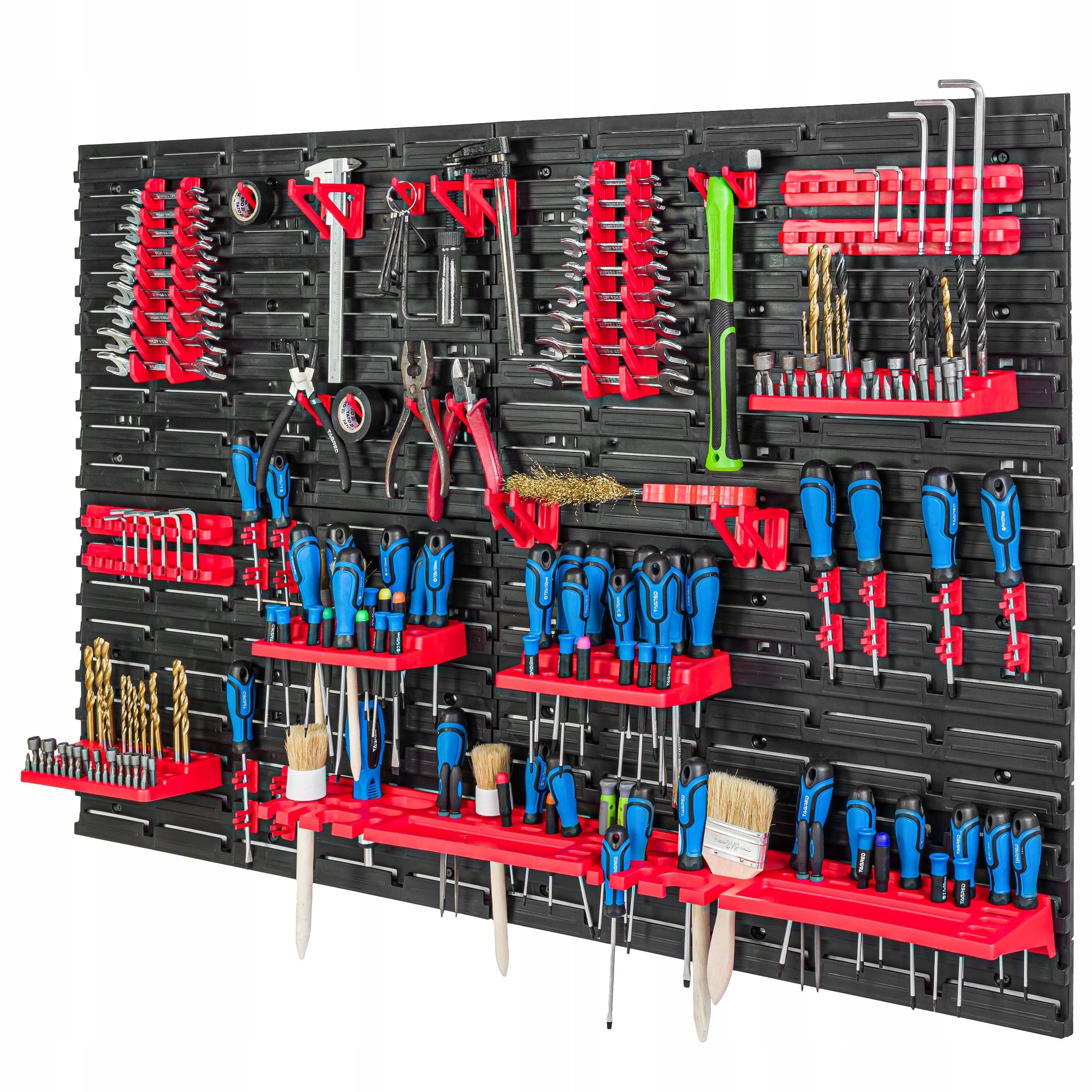 Tool board 115x78 cm workshop garage bookcase Color black