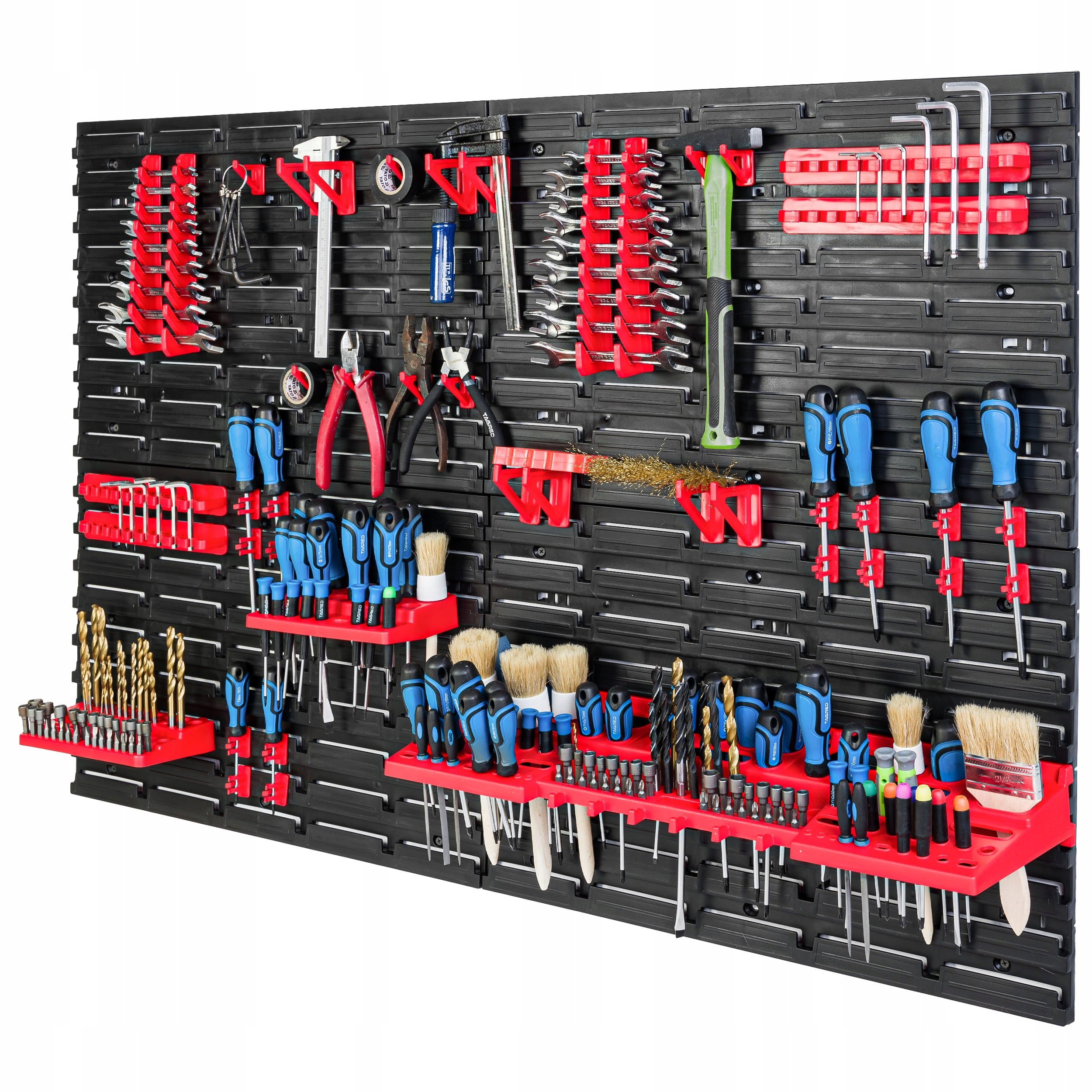Tool board 115x78 cm workshop garage bookcase Color black