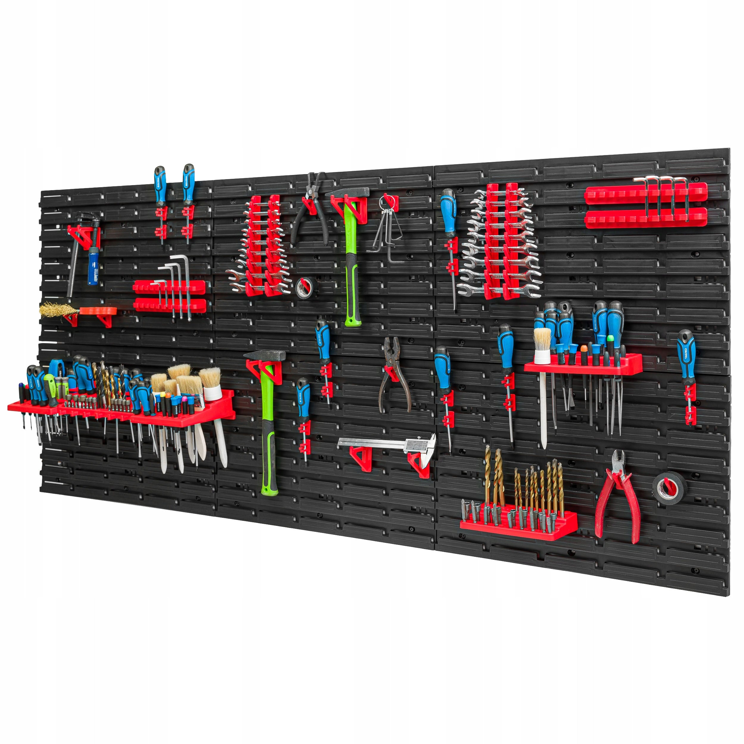 Tool board 172x78 cm workshop garage bookcase Color black