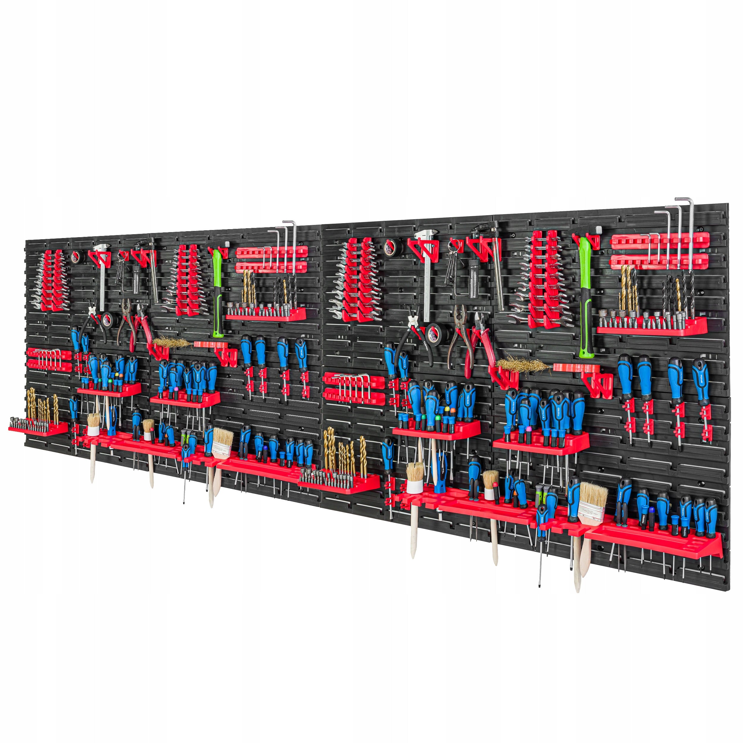 Tool board 230x78 cm workshop garage bookcase Color black
