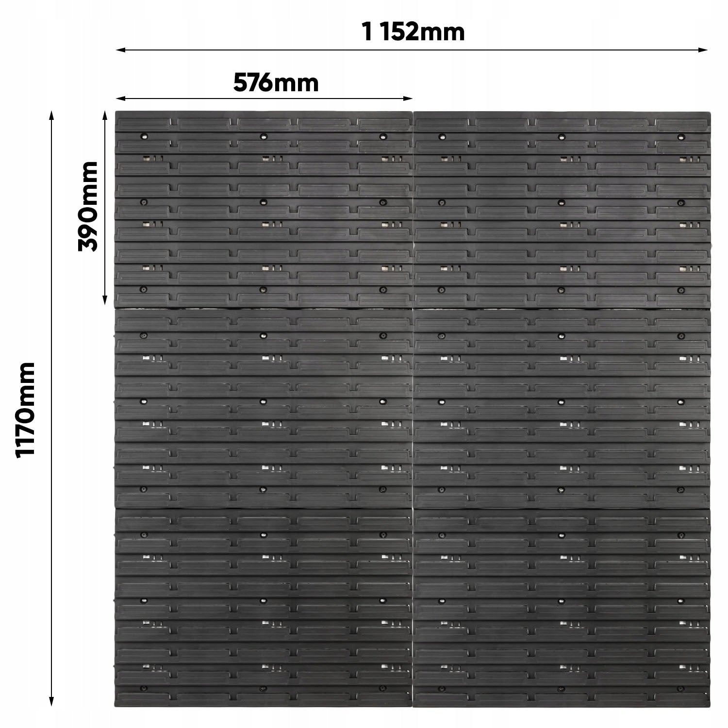 Tool board wall 152 x 117 cm + handles Brand Pafen