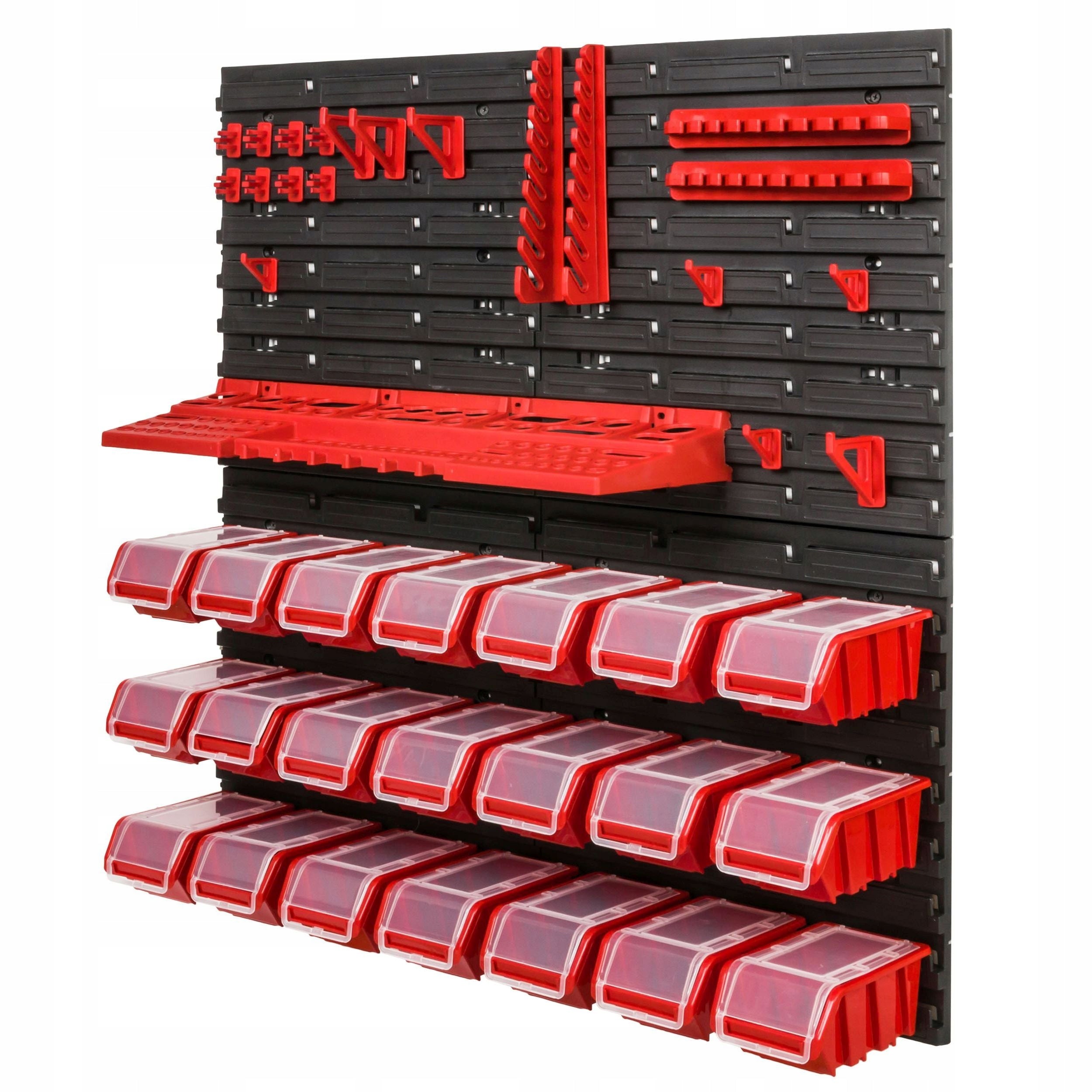 Tool board workshop 78x78 cm + 21 Cuvette Additional features hangable fastening holes for elements