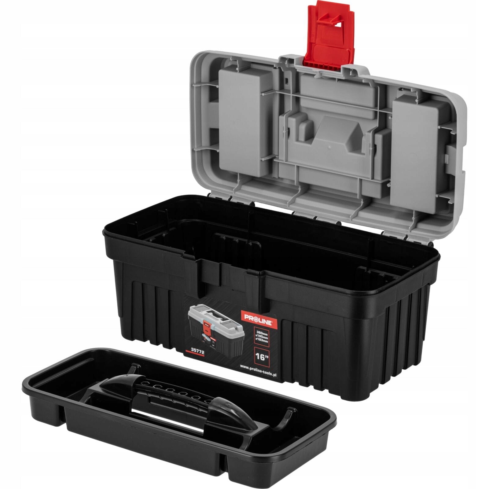 Tool box with buckle, 360 X 195 X 183, Proline Brand Proline