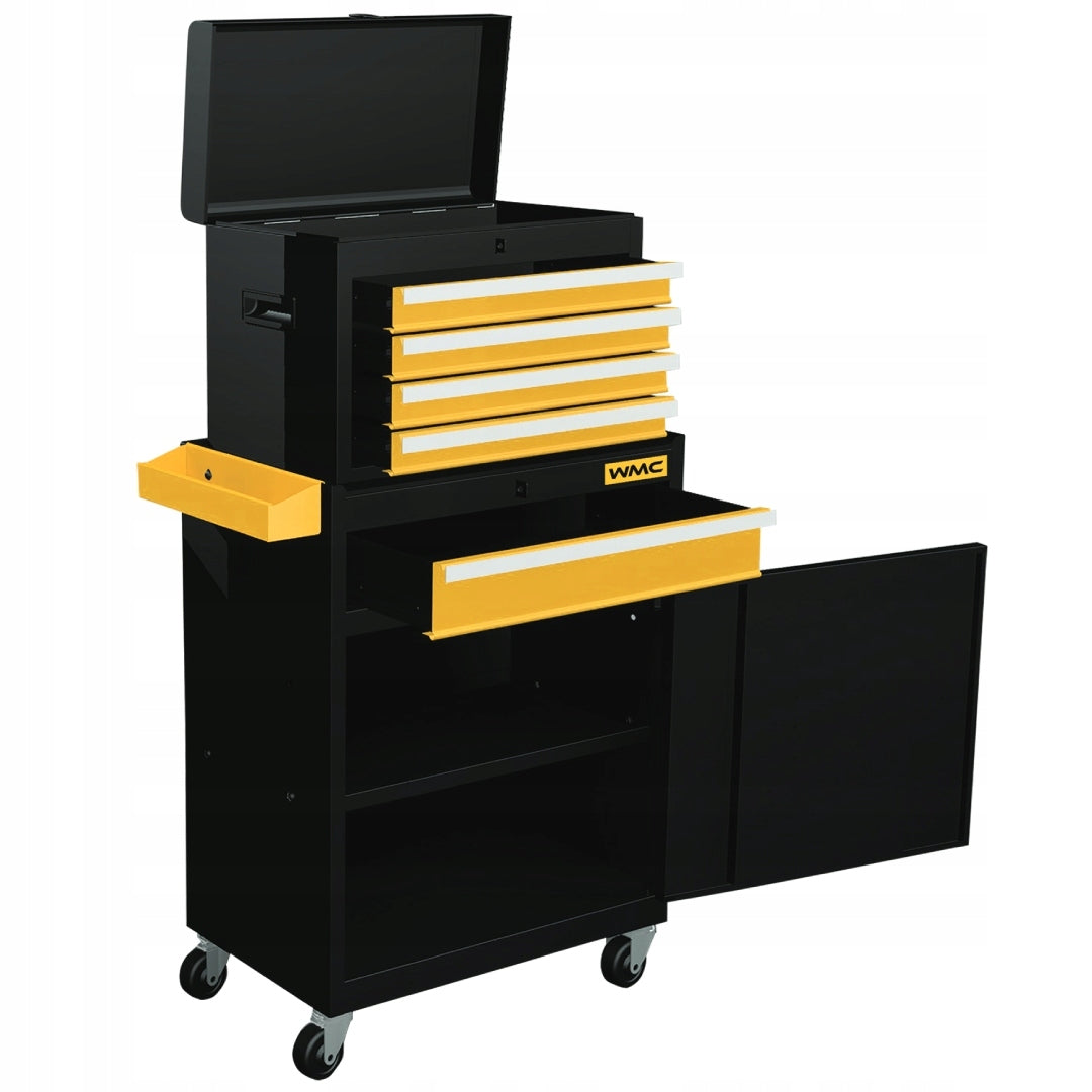 Tool cabinet workshop trolley 253 el 5 drawers with mobile lock WMC Brand WMC Tools